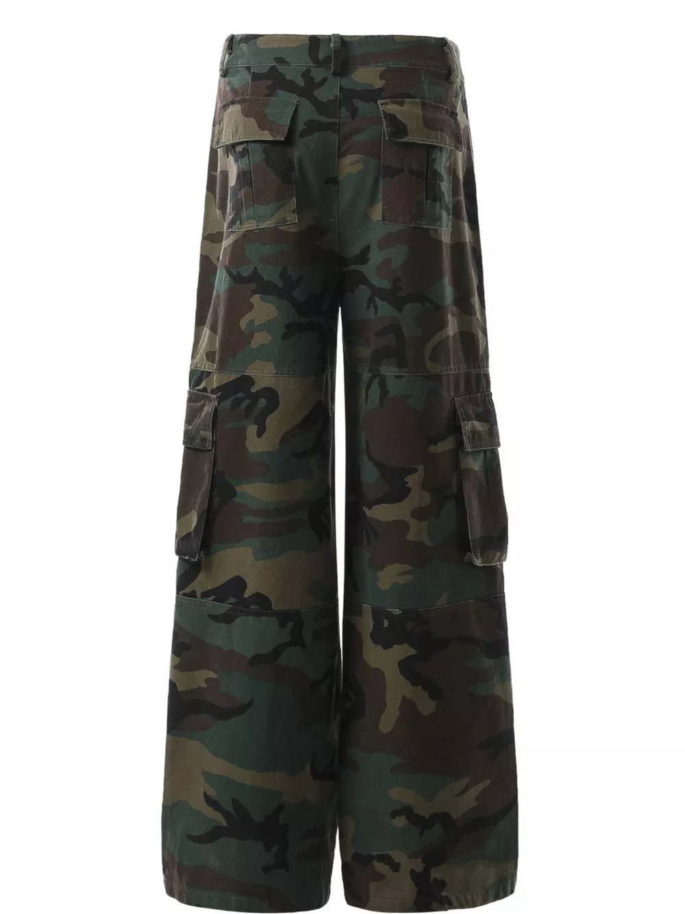 Men's Camouflage Wide-Leg Cargo Pants, image 3