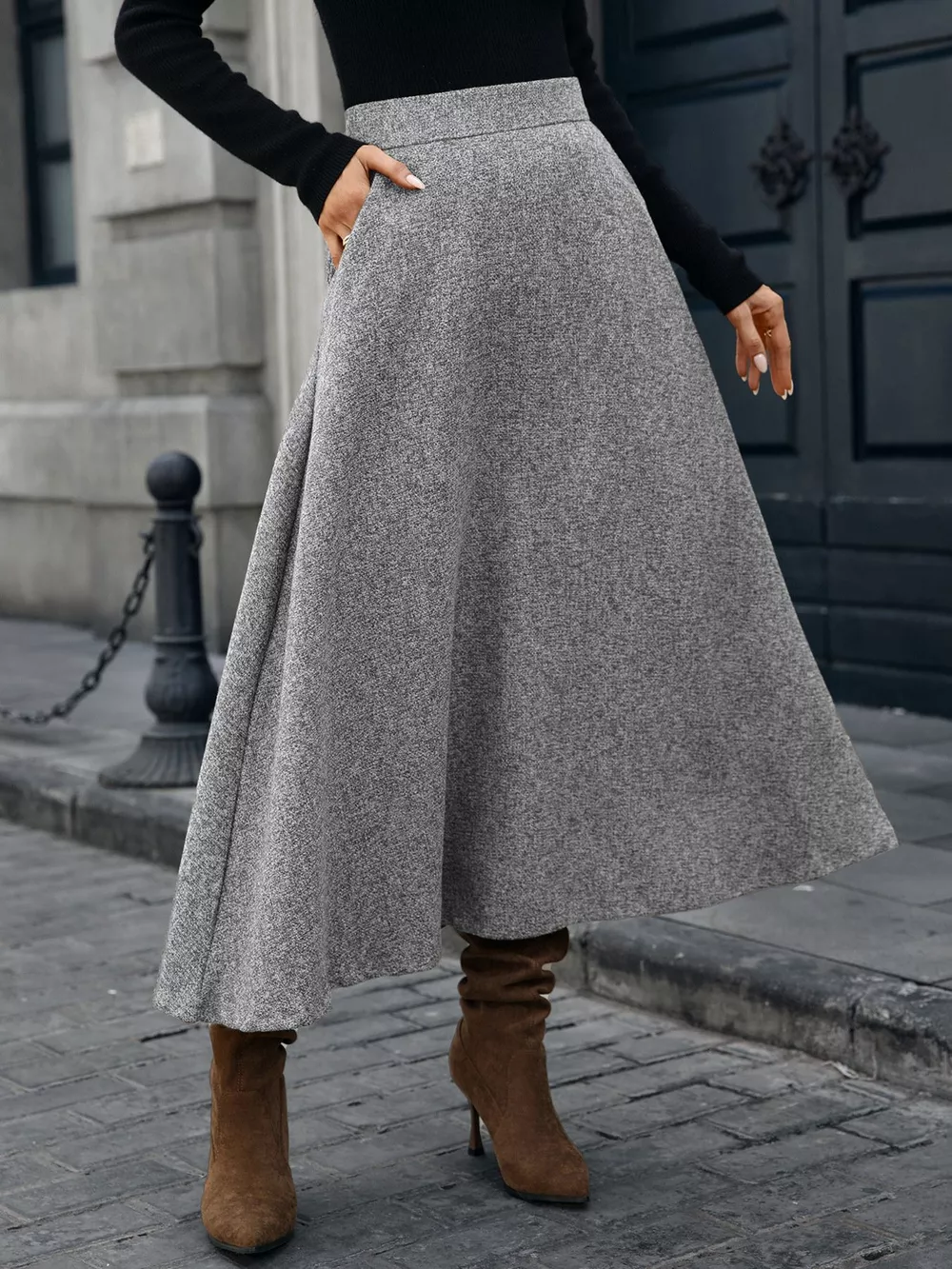 A-Line Midi Skirt, image 19