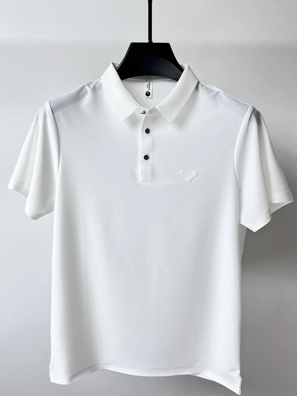 Men's Plus Size Short Sleeve Casual Polo with Classic Collar, image 2