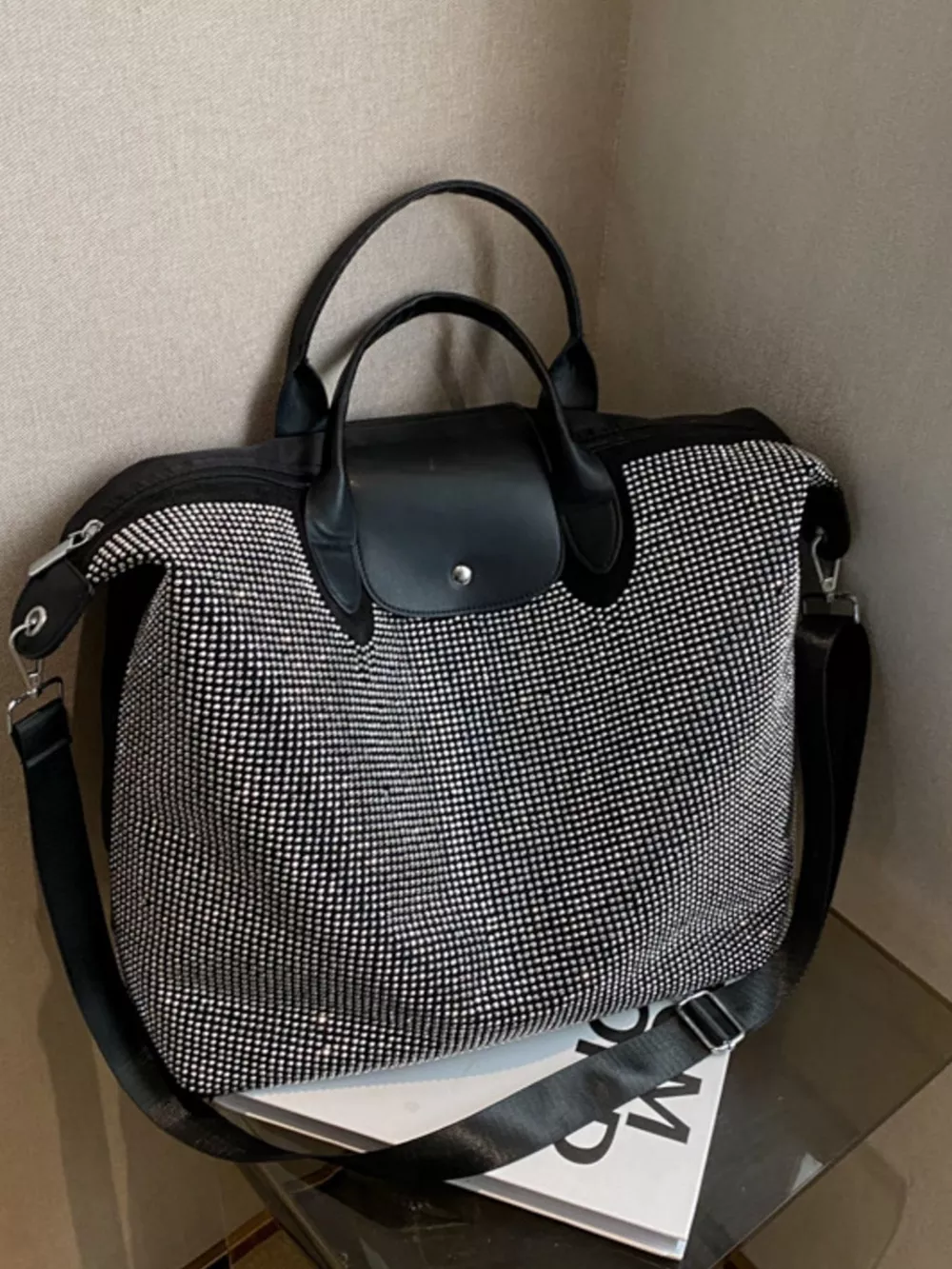 Rhinestone Embellished Crossbody Bag, image 9
