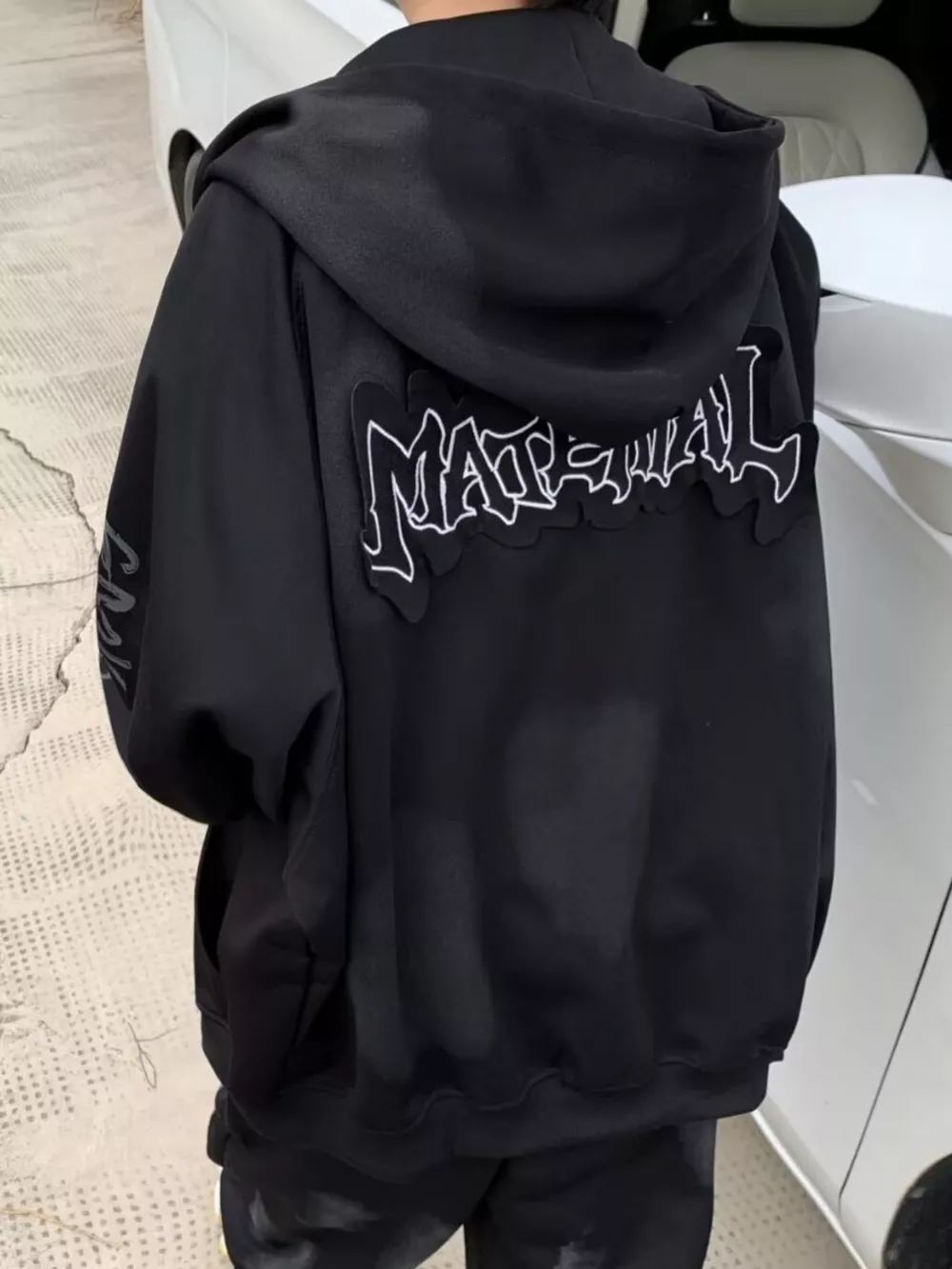 Men's Plus Size Zip Up Loose Fit Hoodie, image 2