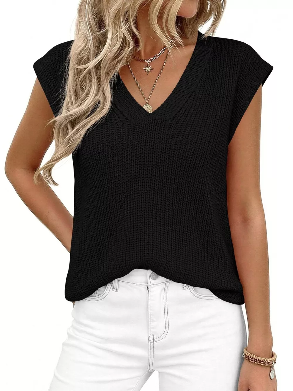 V-Neck Sweater Vest, image 9