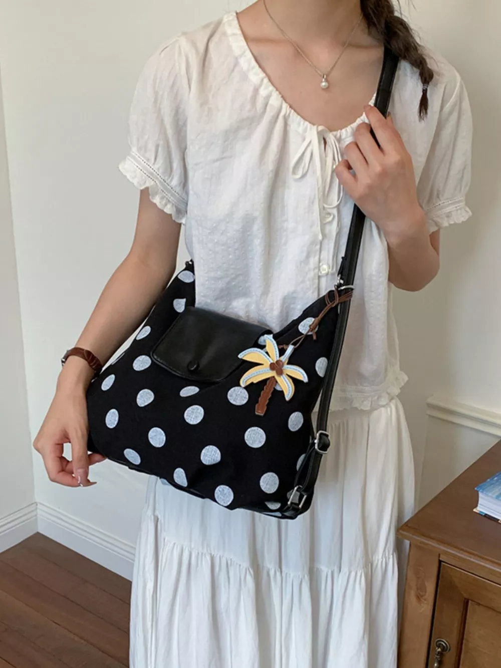 Polka Dot Crossbody Bag, image 3