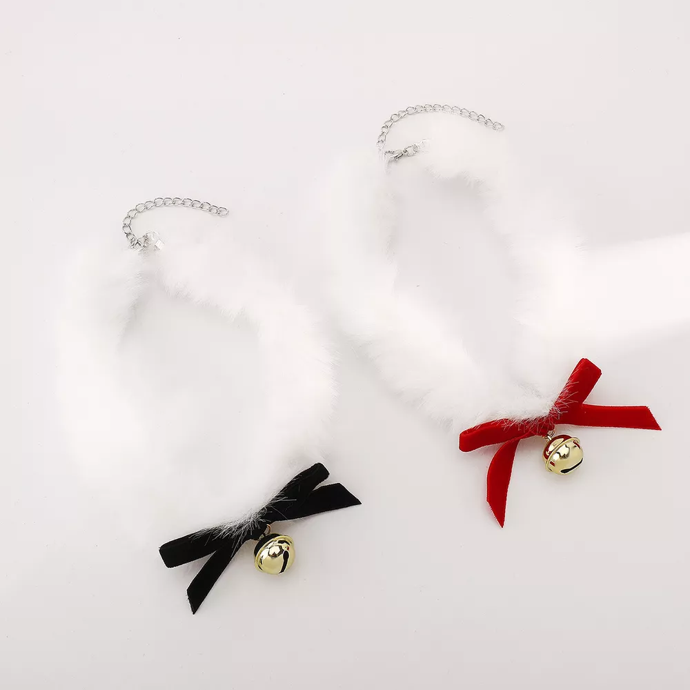 Christmas Choker Necklace with Red Bow, image 8