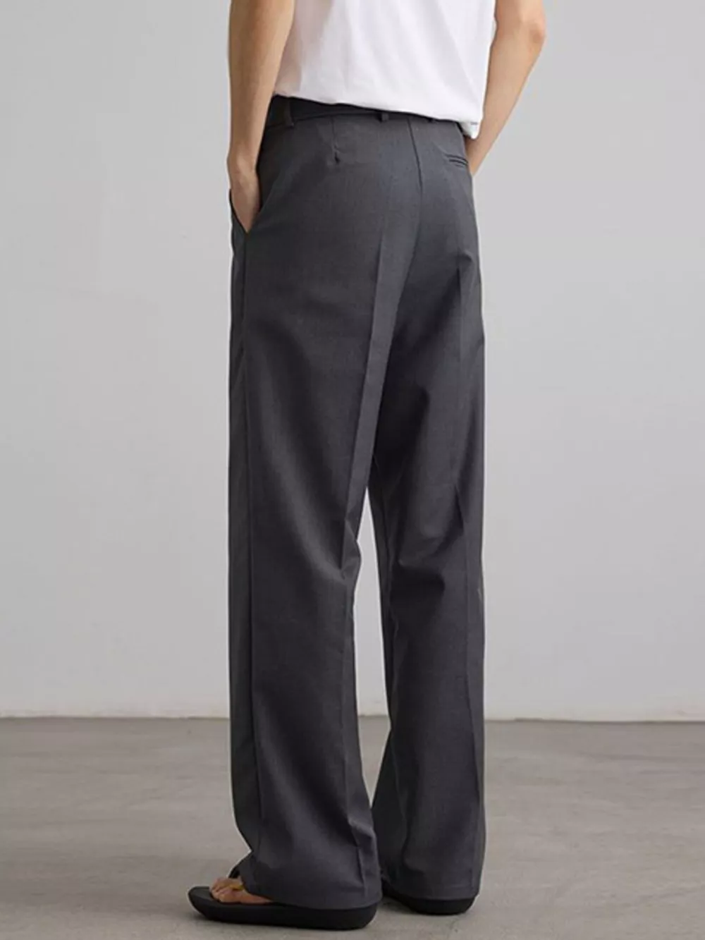 Men's Pleated Wide Leg Pants, image 3