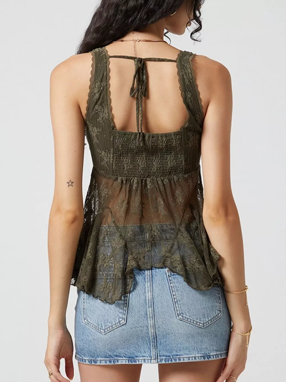 Lace V-Neck Tank, image 11