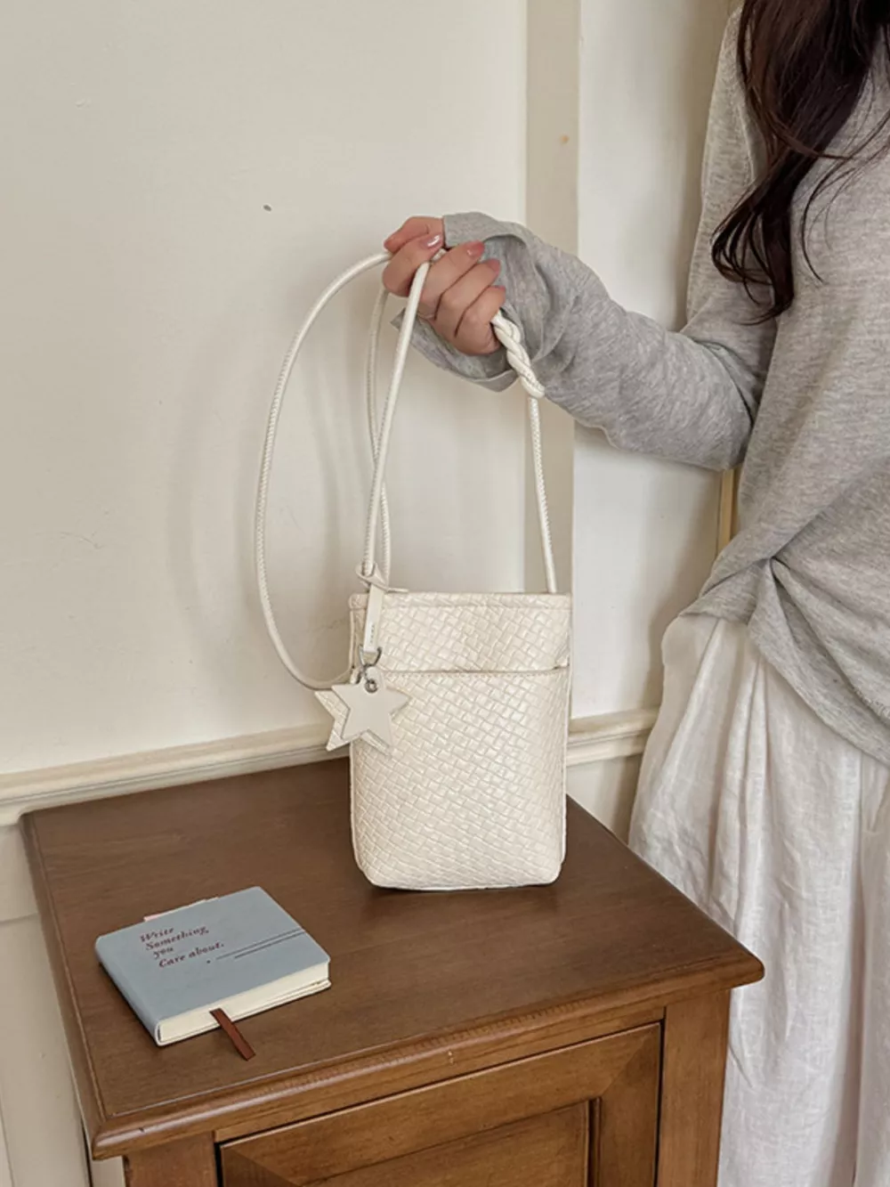 Woven Texture Crossbody Bag, image 5
