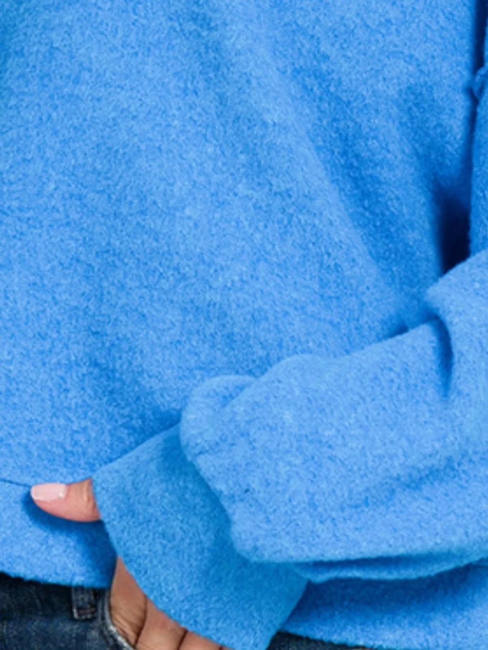 Brushed Melange Hacci Cropped Sweater, image 3