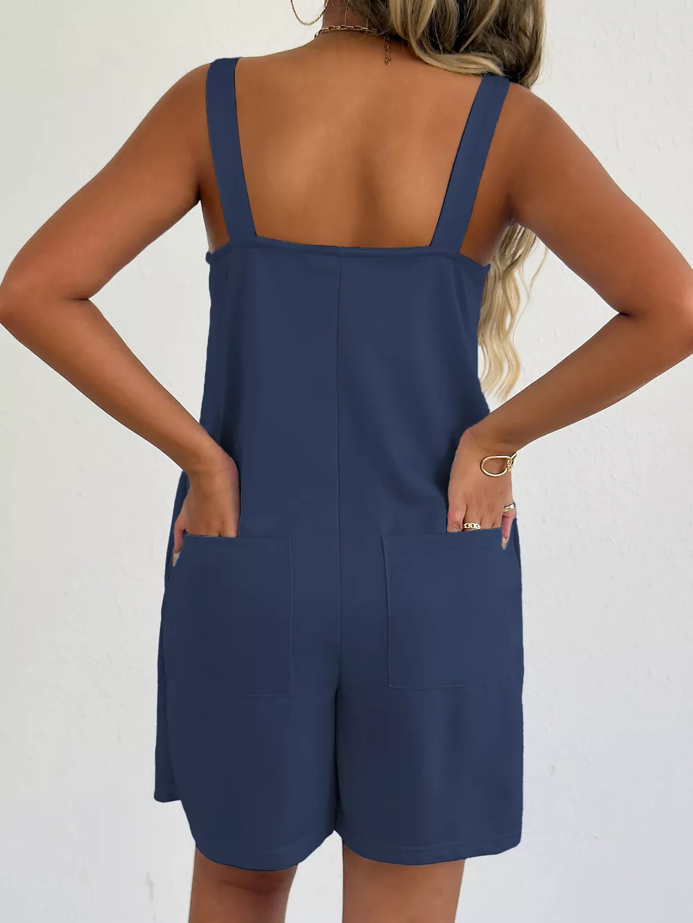 Sleeveless Casual Romper with Side Pockets, image 10