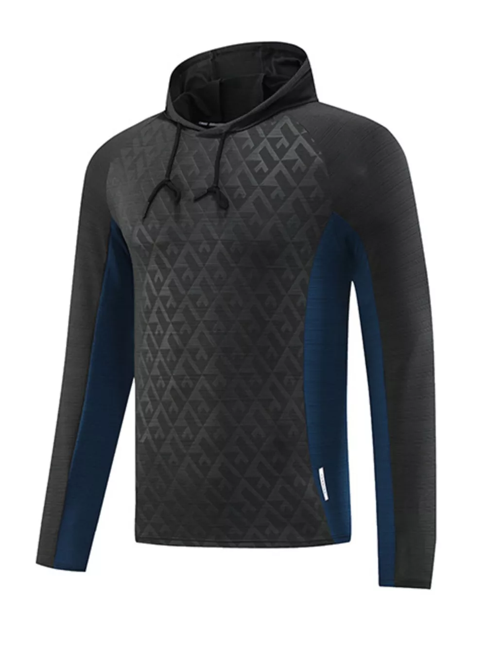 Men's Plus Size Raglan Sleeve Athletic Fit Hoodie, image 3