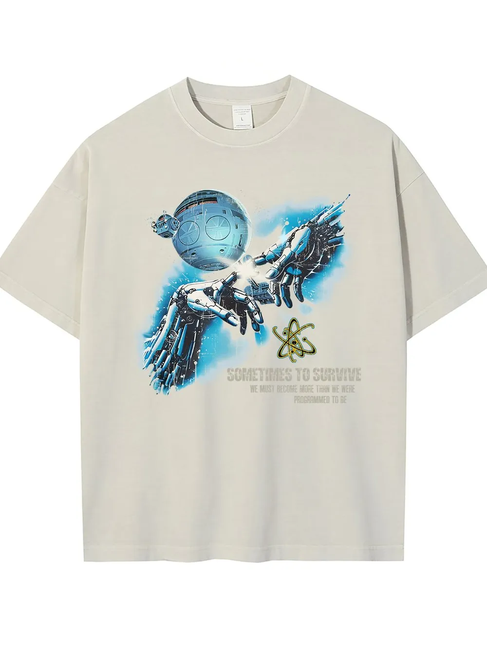 Men's Graphic Round Neck Half Sleeve T-Shirt, image 6