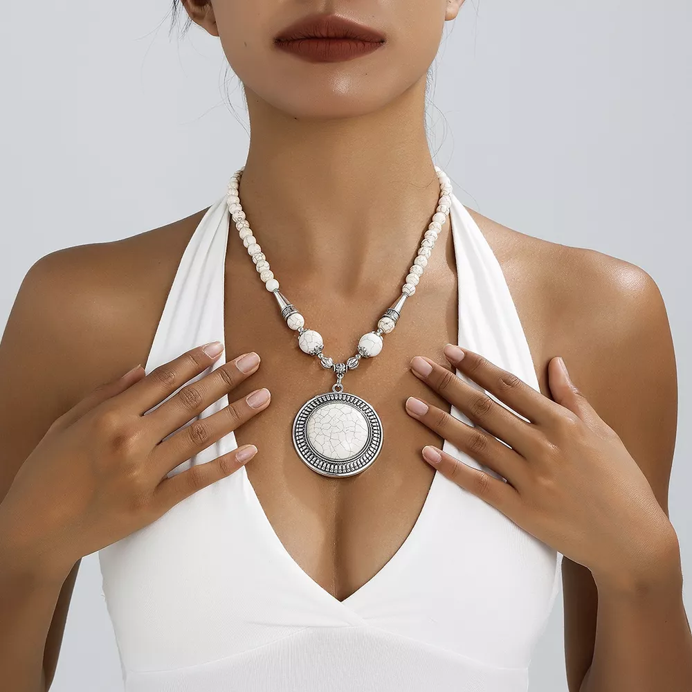 Bohemian Style Statement Pendant Necklace, image 2