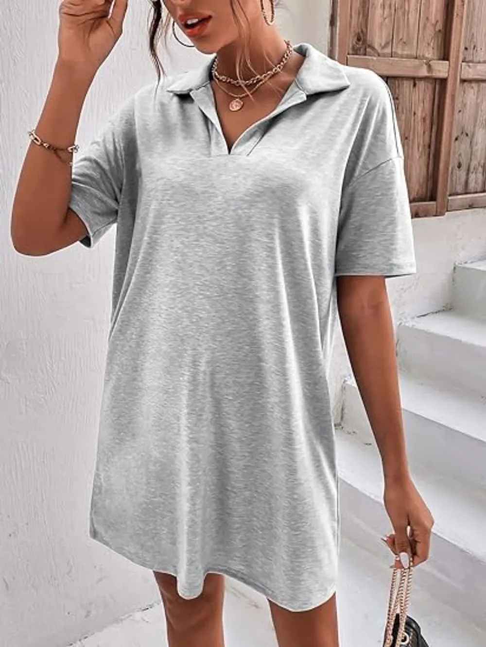 Johnny Collar Short Sleeve Polo Dress, image 17