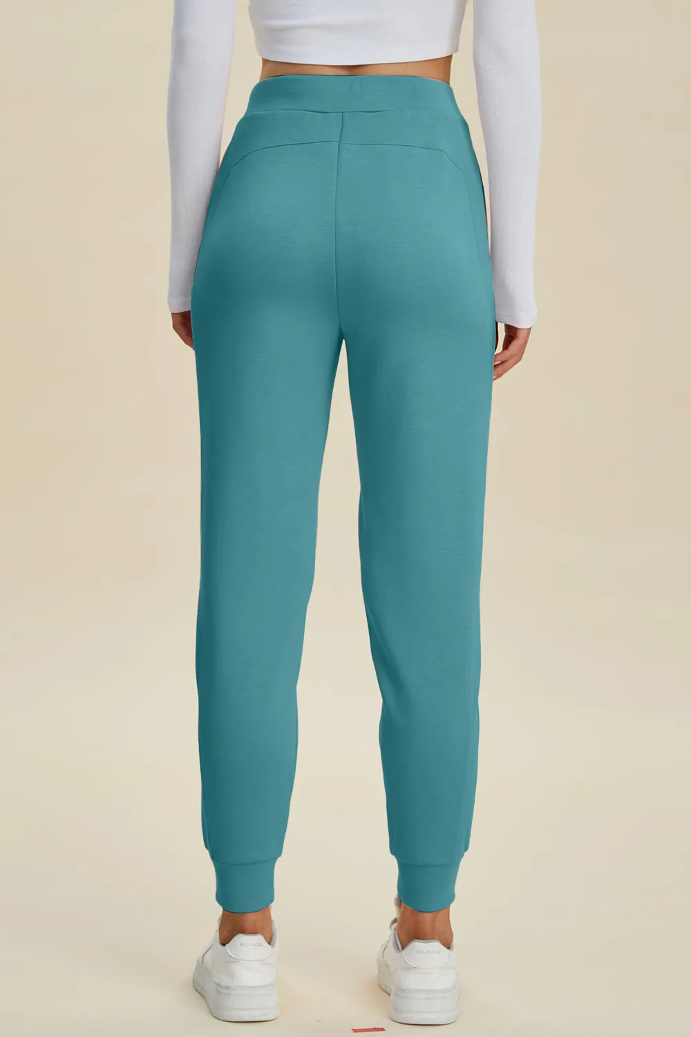 Full Size Air Scuba Drawstring High Waist Joggers, image 12
