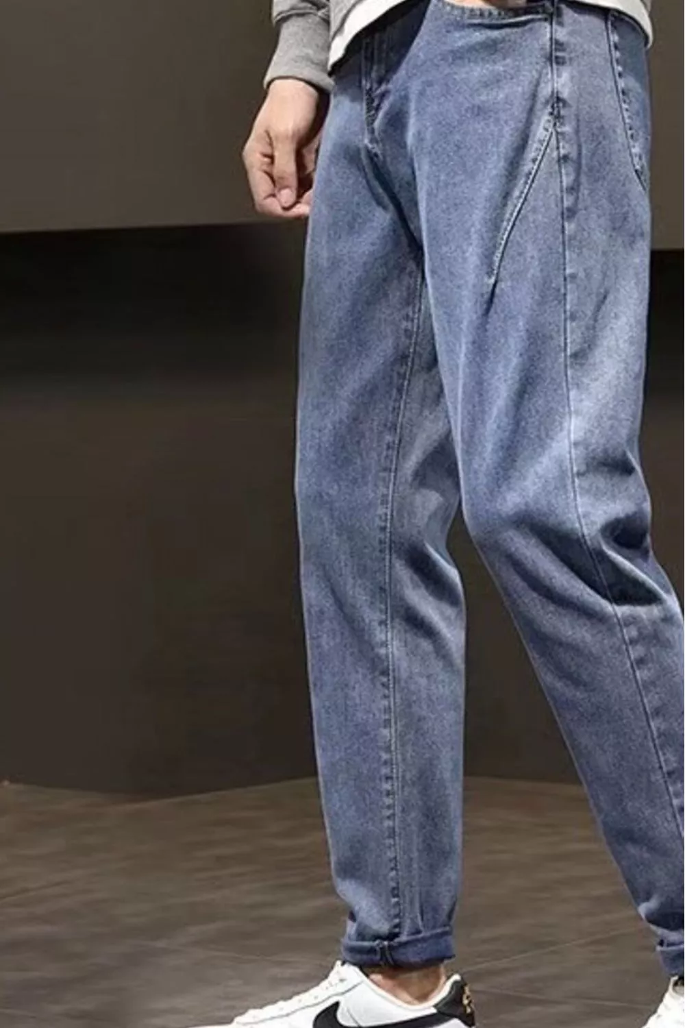 Men's Plus Size Wash Straight Leg Jeans, image 3