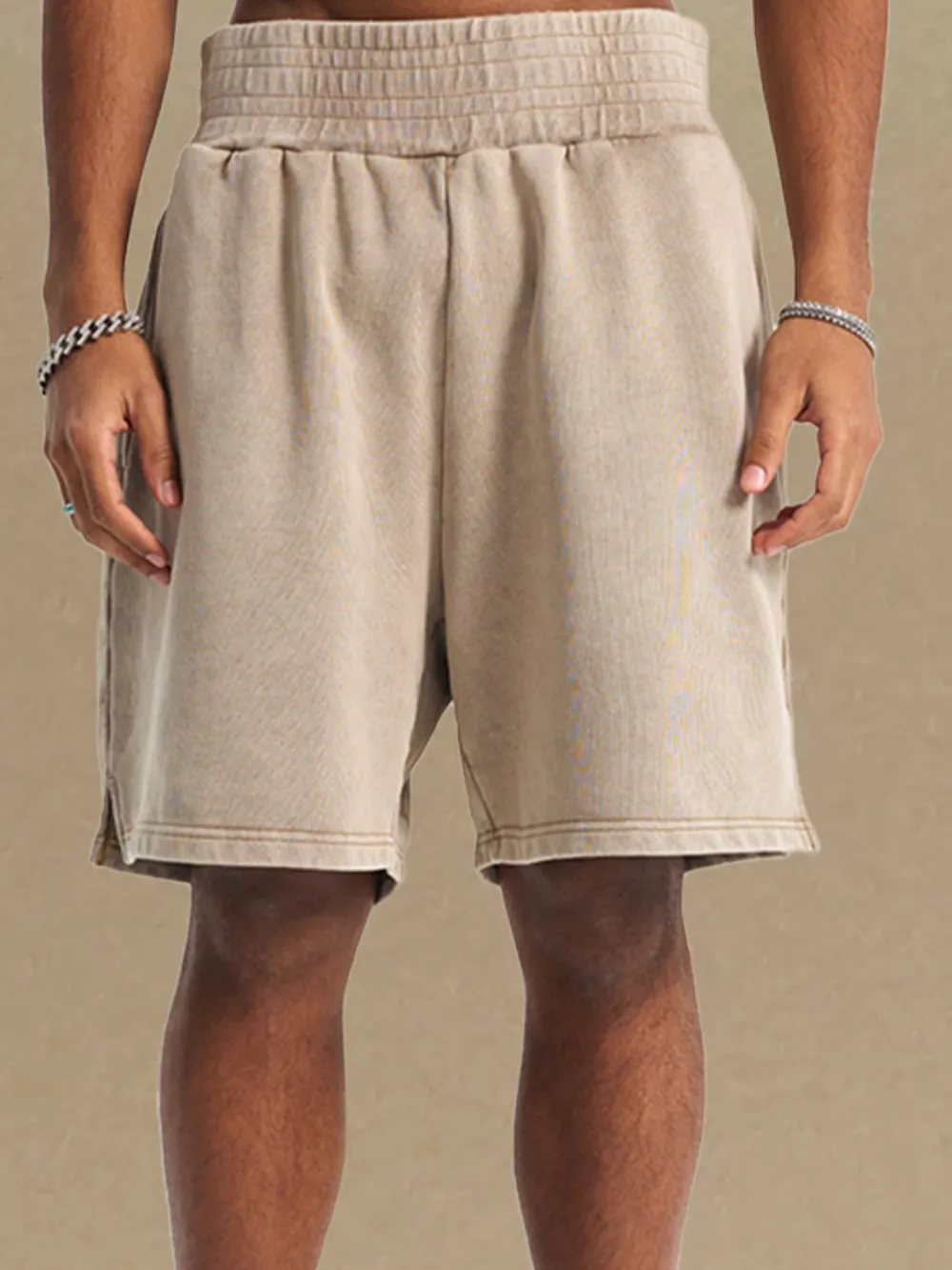 Men's Casual Elastic Waist Shorts, image 6
