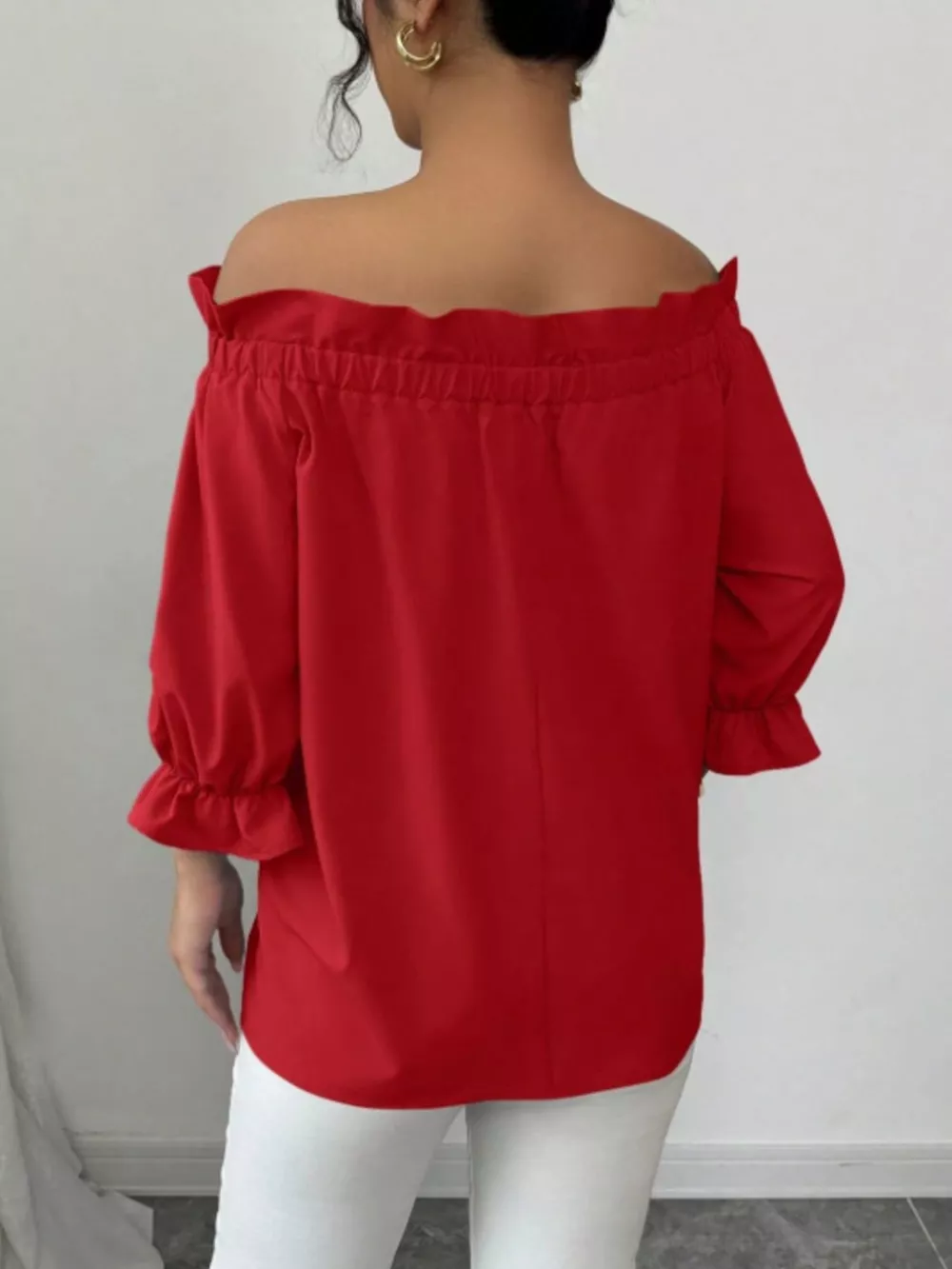 Bow Flounce Sleeve Blouse, image 7