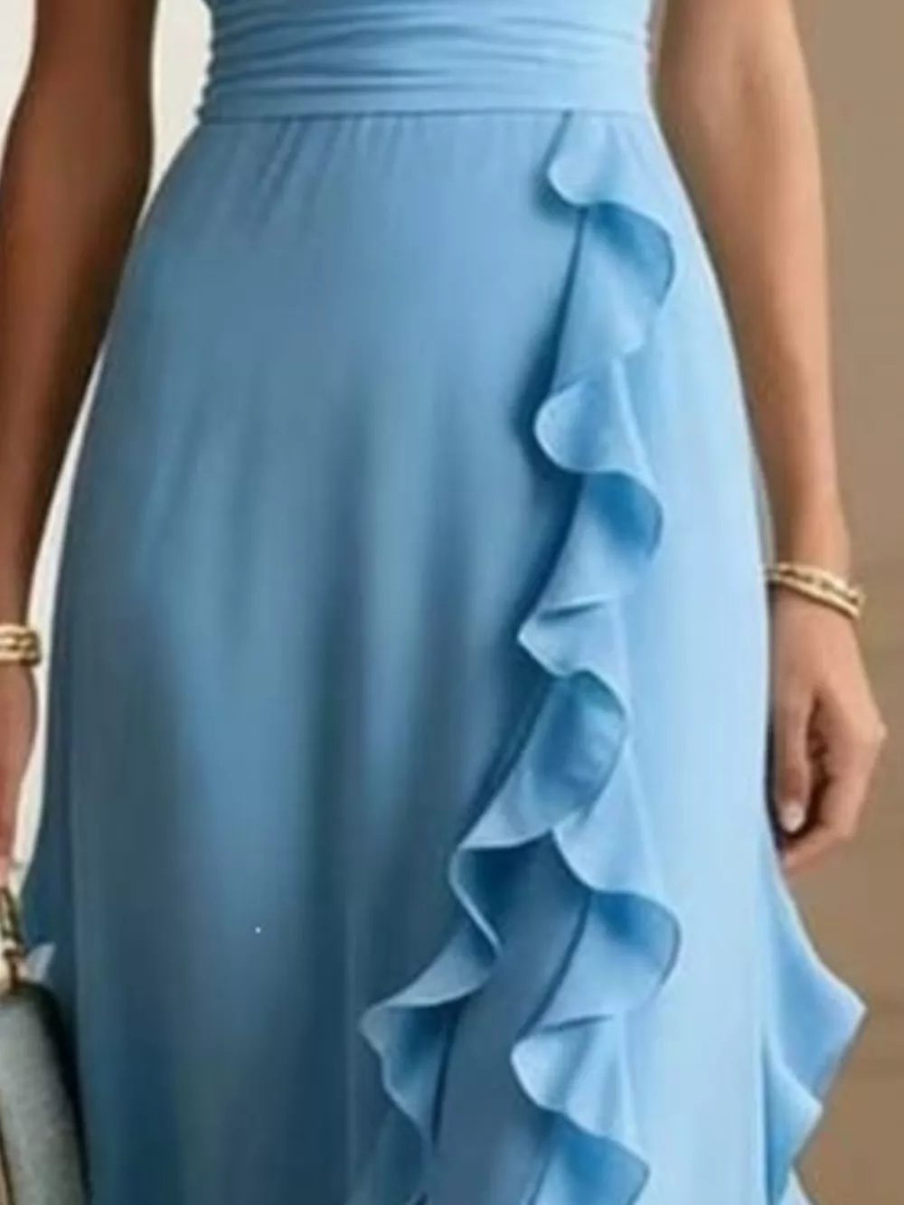 Ruffled Surplice Maxi Dress, image 8