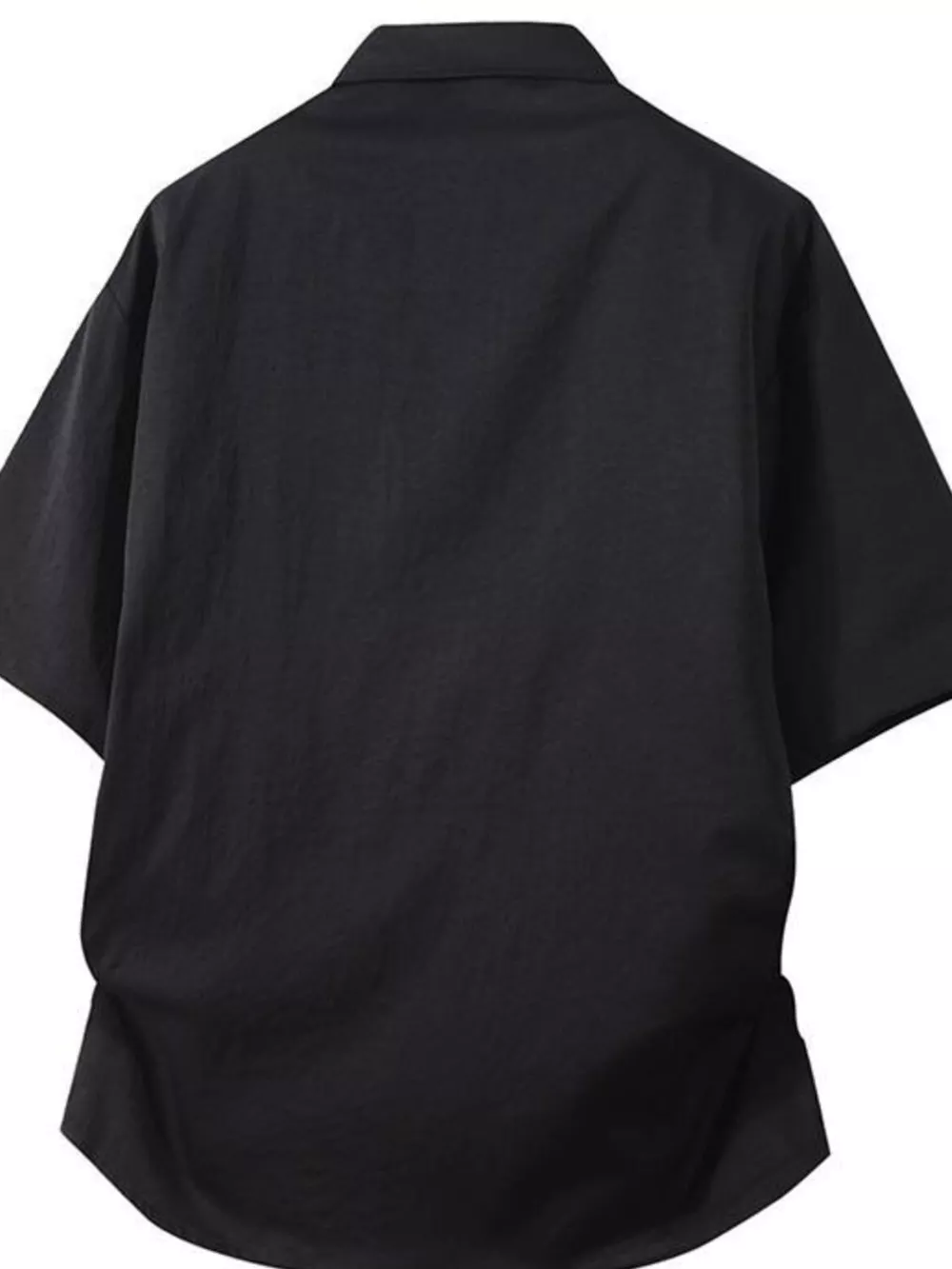 Men's Plus Size Casual Short Sleeve Button-Down Shirt, image 4