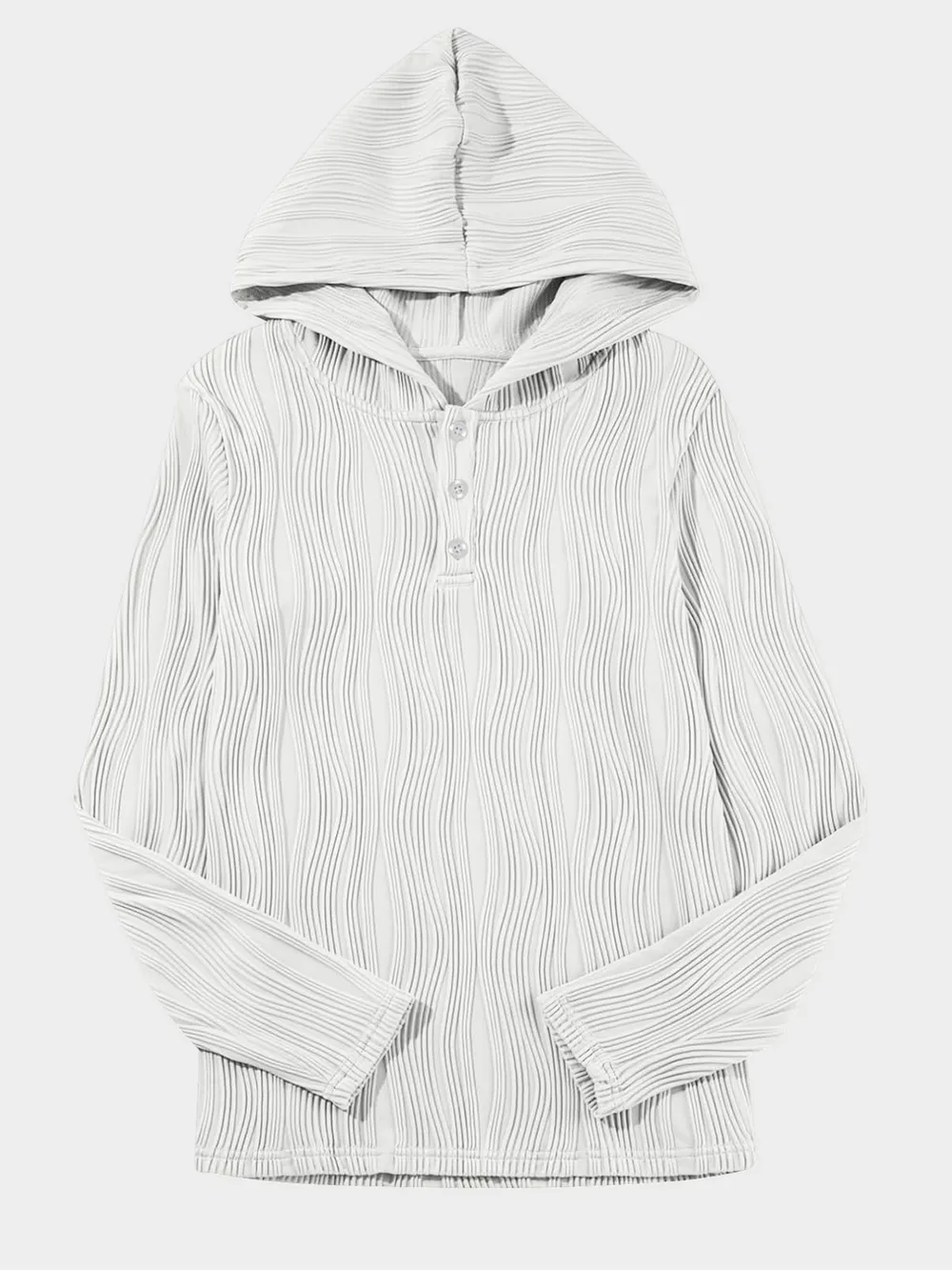 Textured Long Sleeve Hoodie, image 12