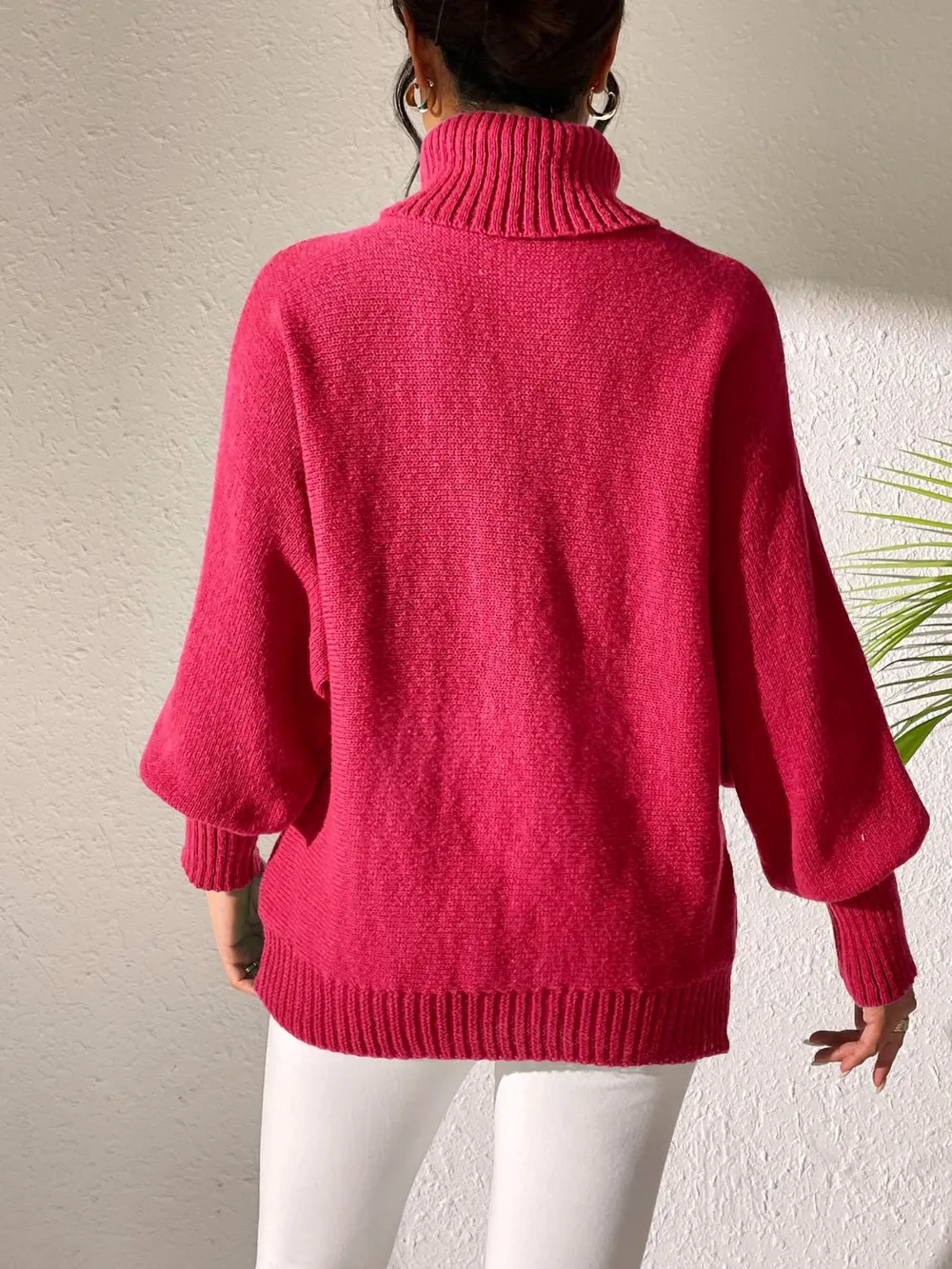 Heart Turtleneck Long Sleeve Sweater, image 9