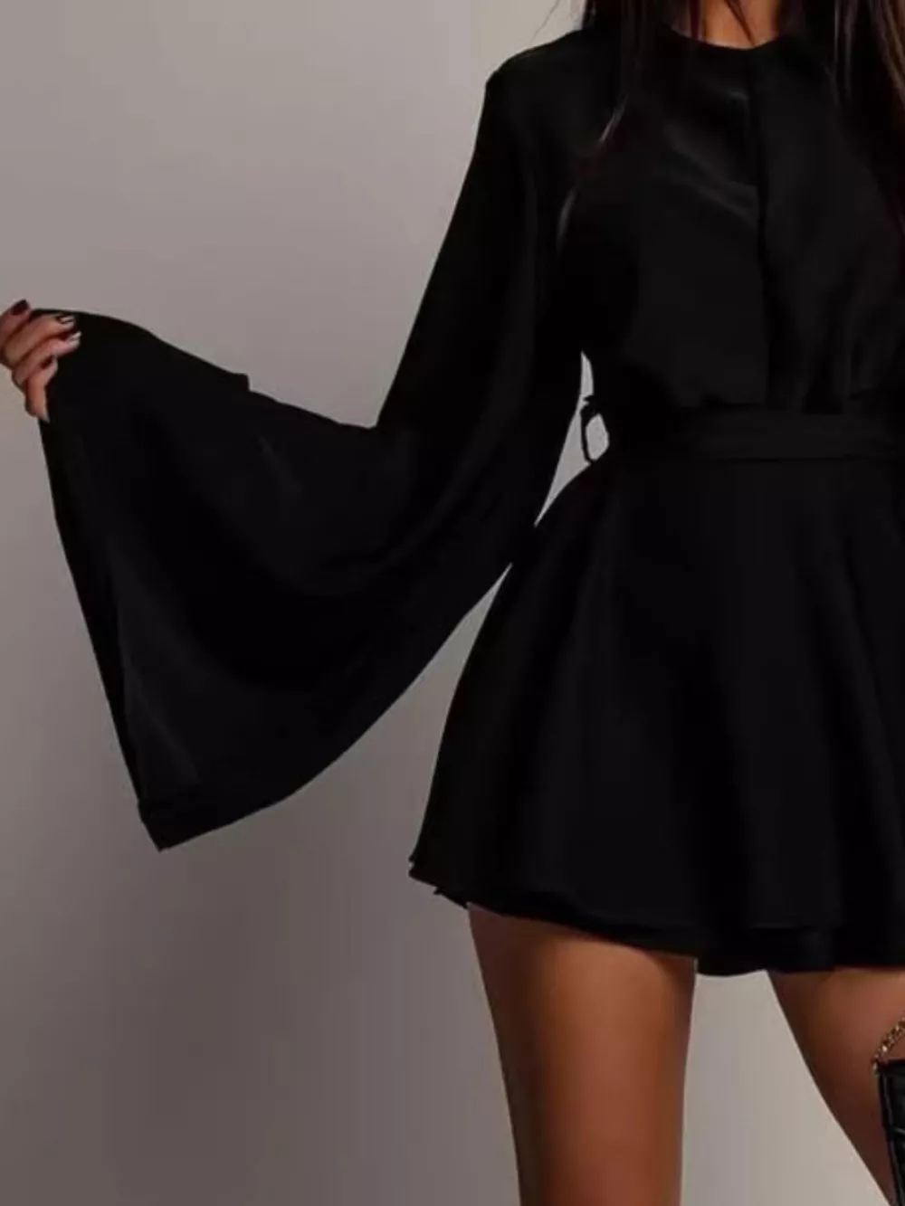Flare Sleeve Mini Dress, image 4