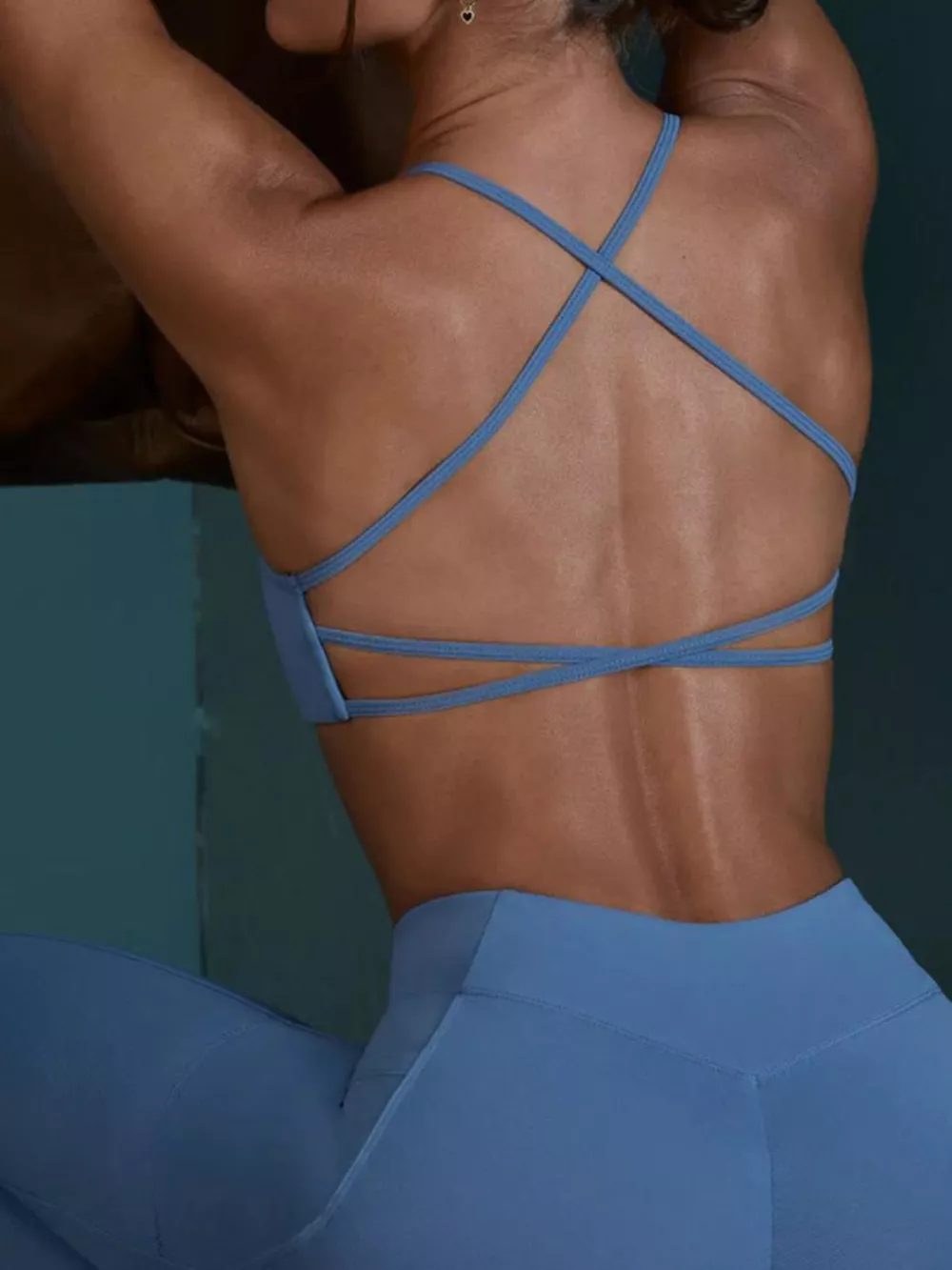 Seamless Cross-Waist Cami and Leggings Active Set, image 8