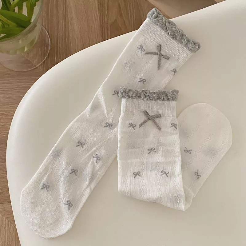 Breathable Cotton Casual Crew Socks Set, image 5