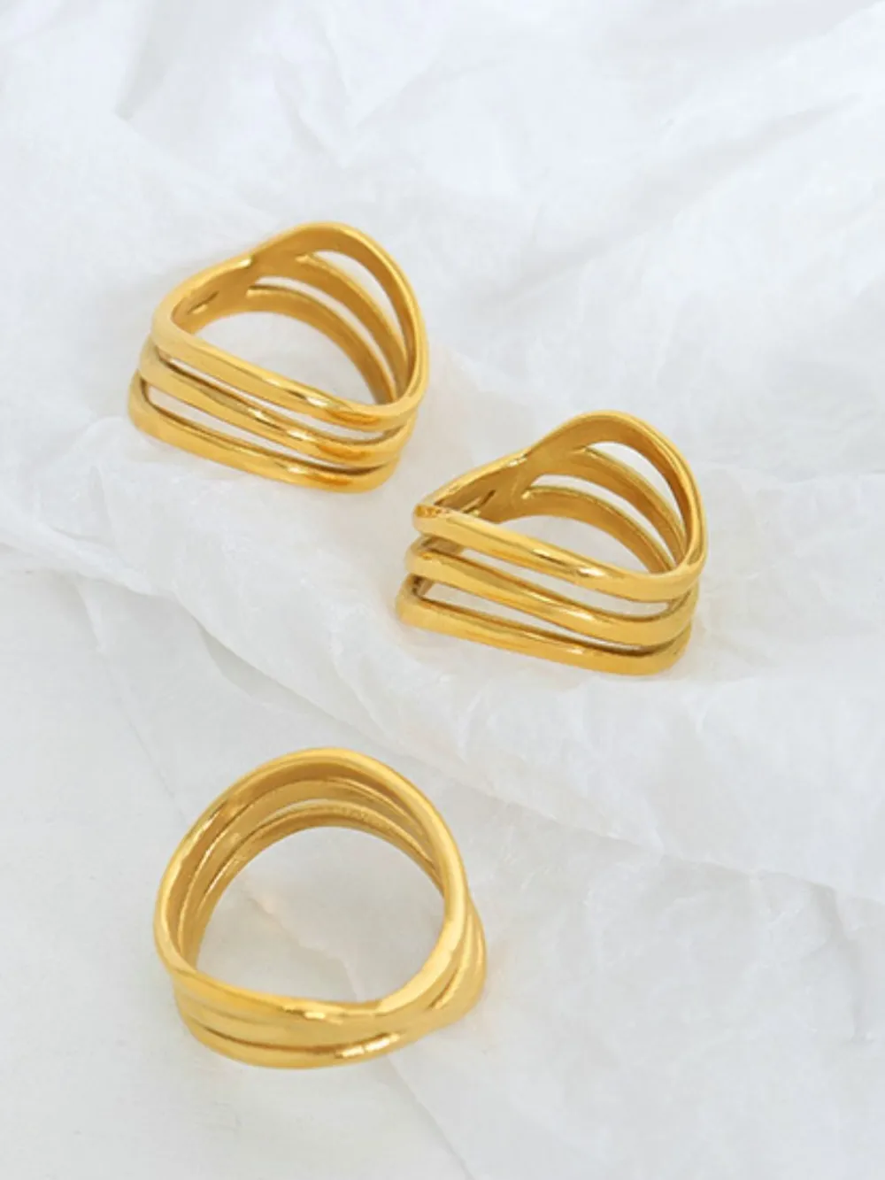 Titanium Steel Three-Layered Ring, image 5