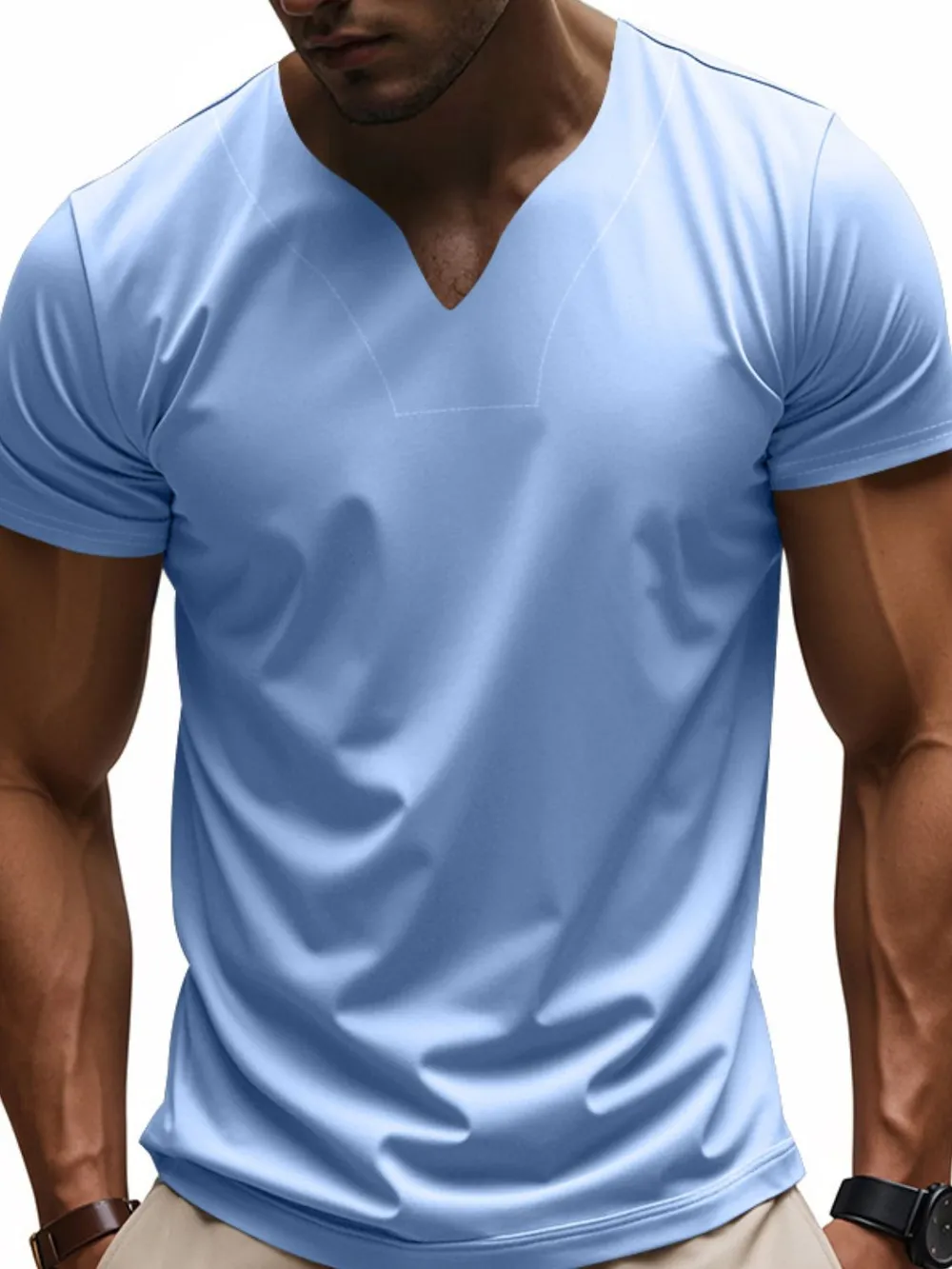 Men's Full Size Short Sleeve T-Shirt Plus Size, image 2