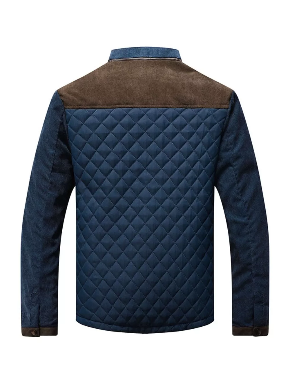 Men's Full Size Quilted Snap Down Jacket Plus Size, image 2