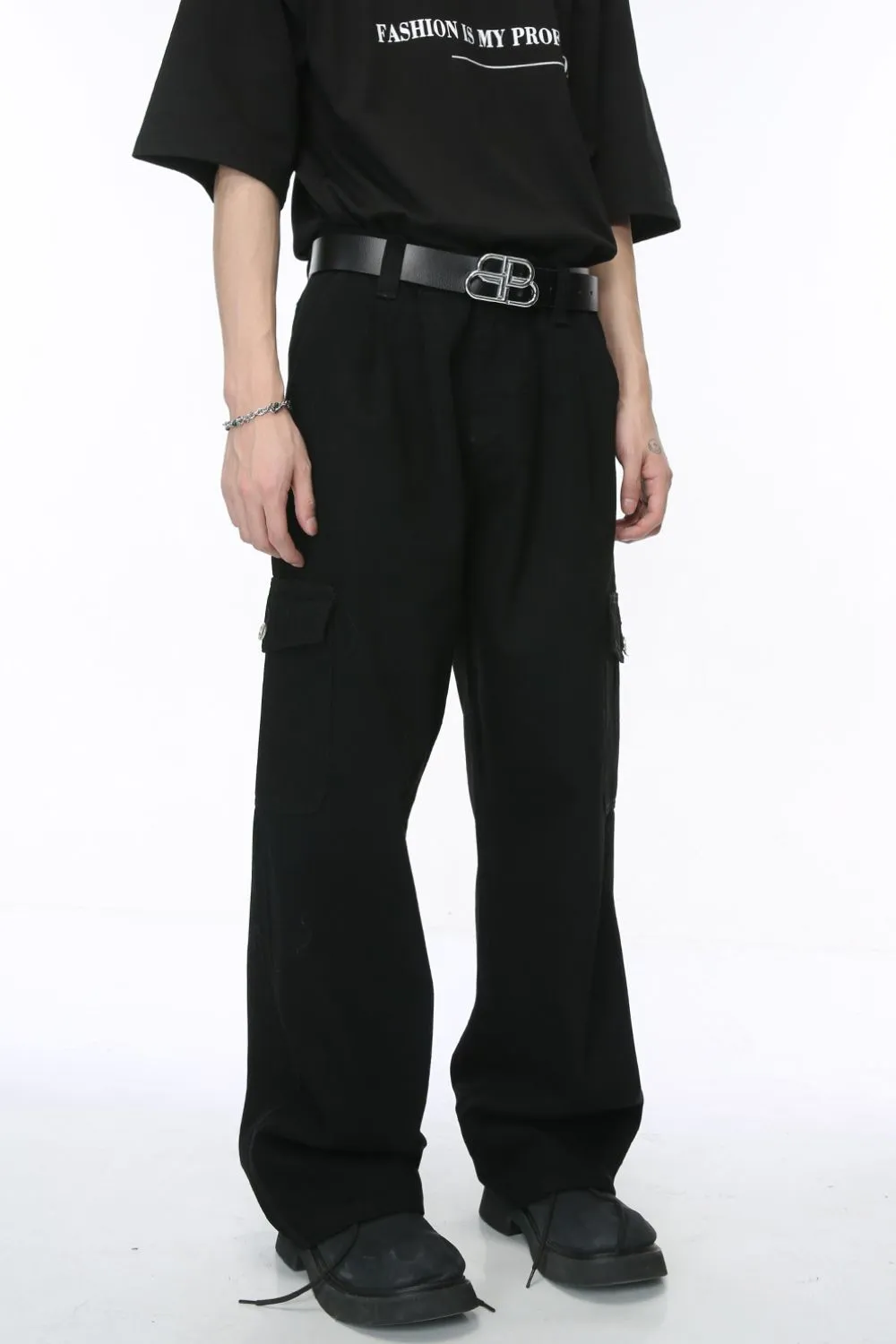 Wide Leg Jeans with Pockets, image 3