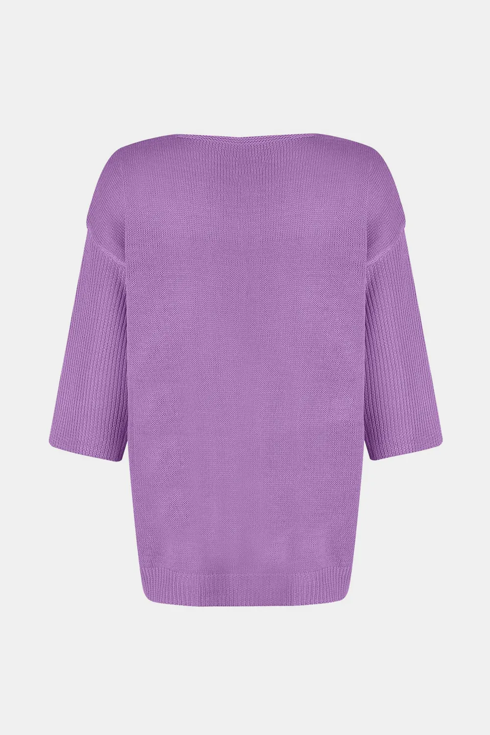 V-Neck Three-Quarter Sleeve Knit Top, image 21