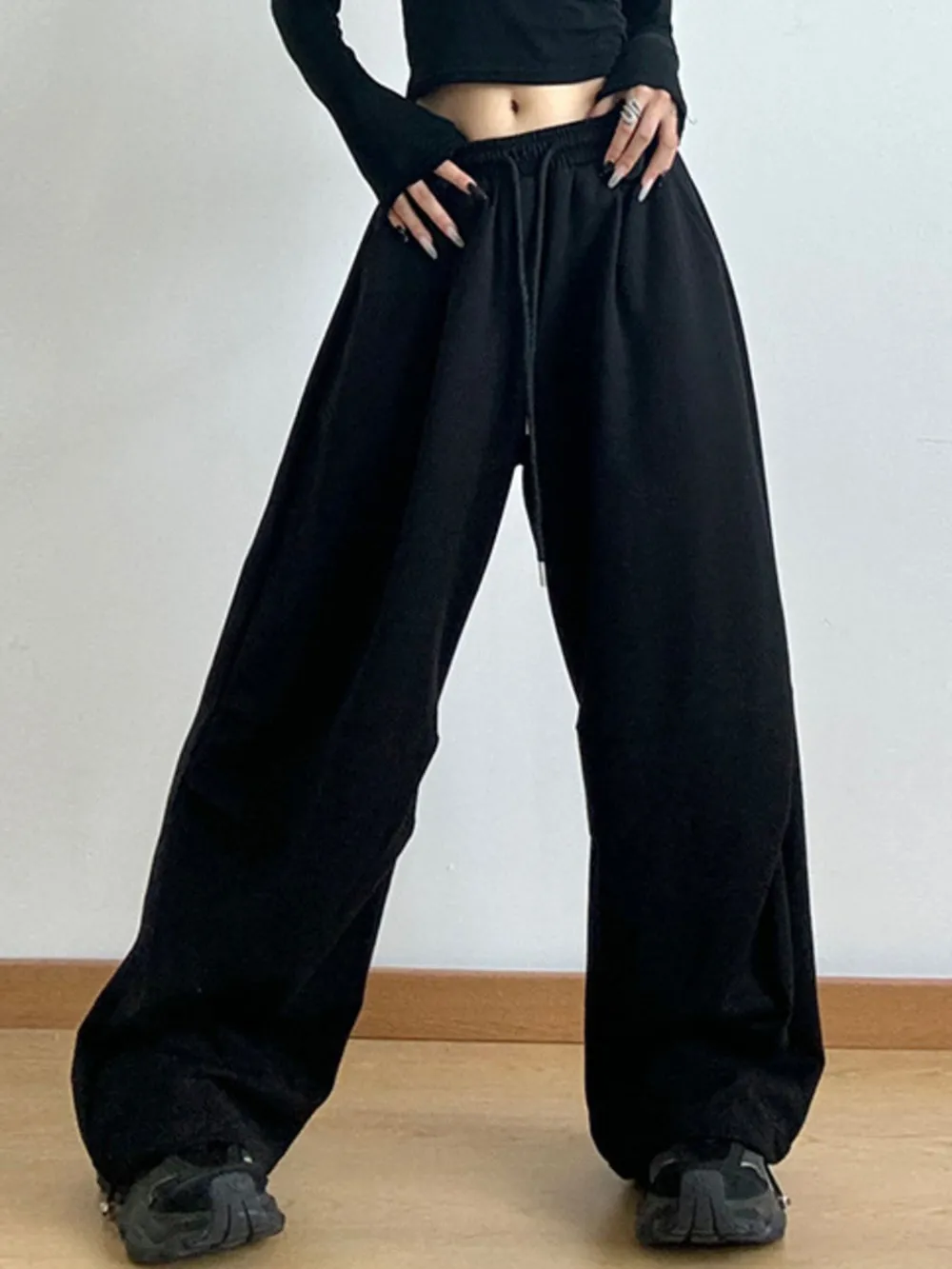 Drawstring Wide Leg Pants, image 10