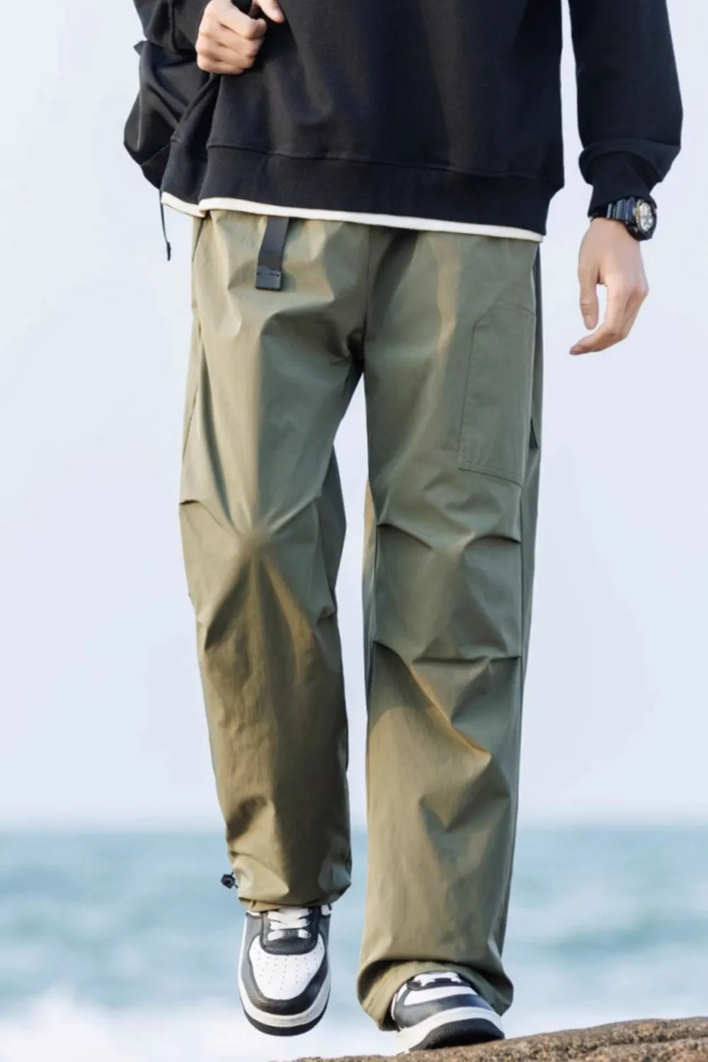 Men's Full Size Wide Leg Pants Plus Size, image 2