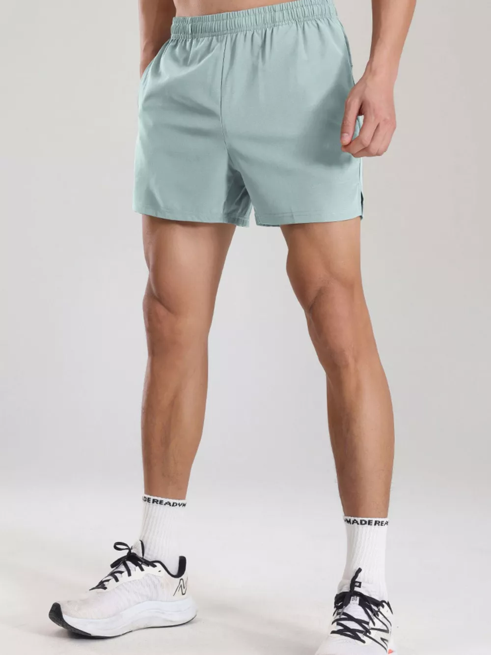 Men's Plus Size Elastic Waist Active Shorts, image 5
