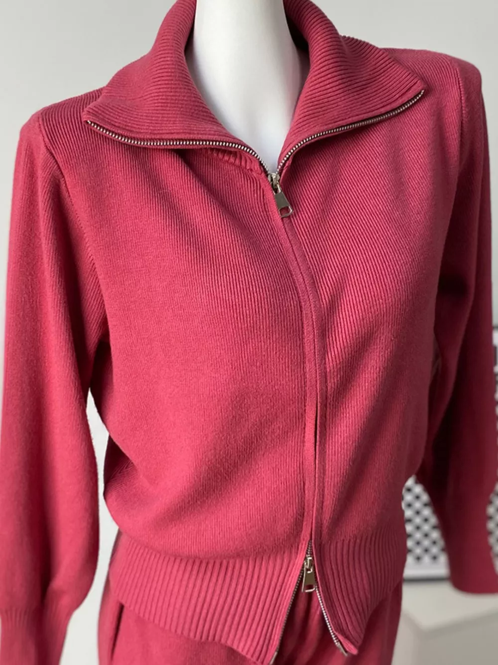 Zip Up Outerwear and Wide Leg Pants Set, image 23