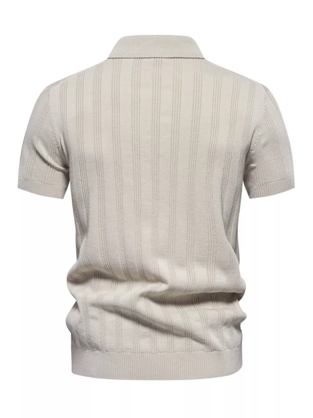 Men's Short Sleeve Knit Polo, image 4