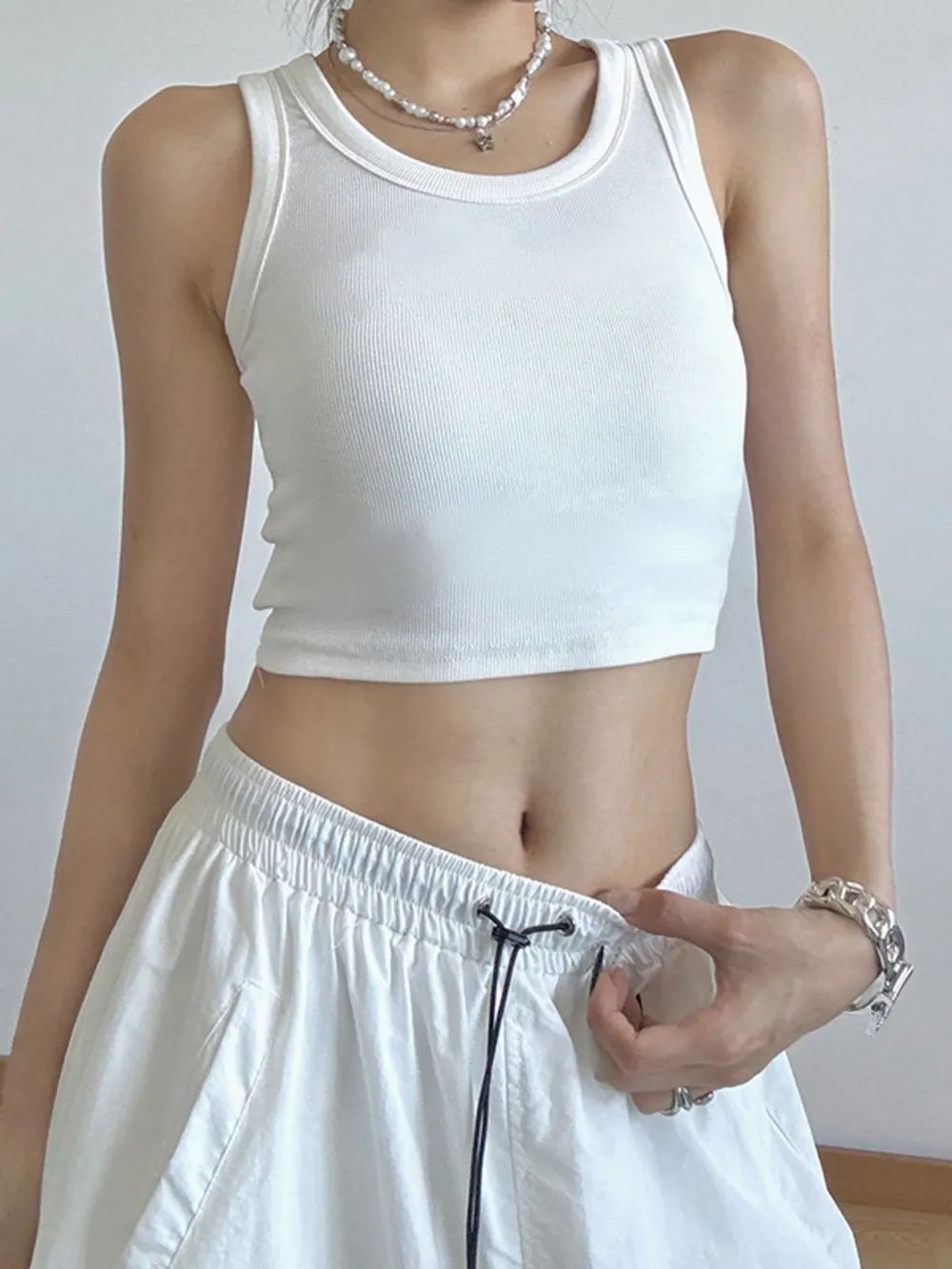 Ribbed Crop Tank Top, image 5