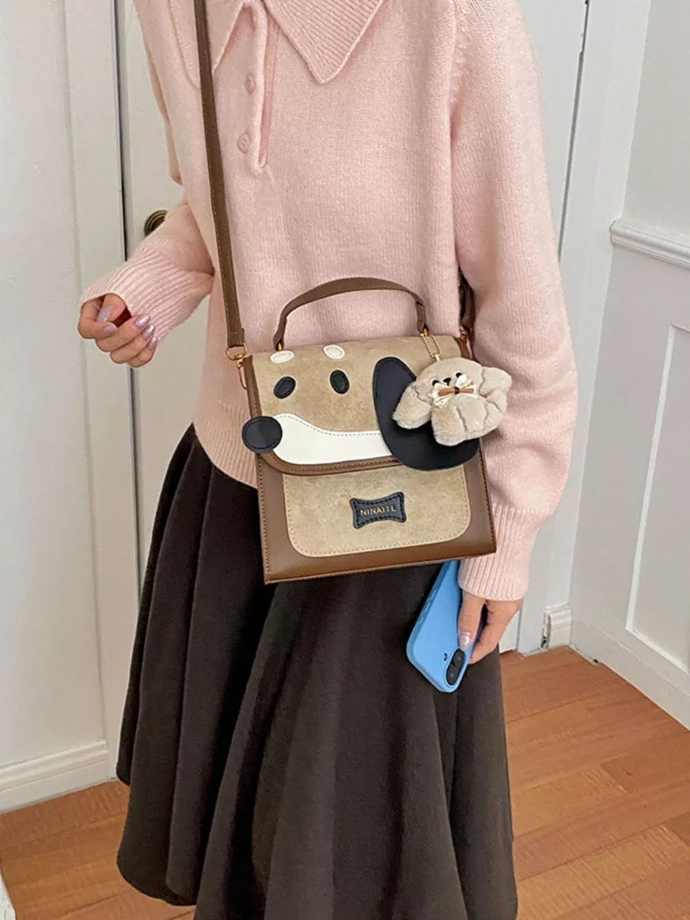 Color Block Backpack Bag, image 5