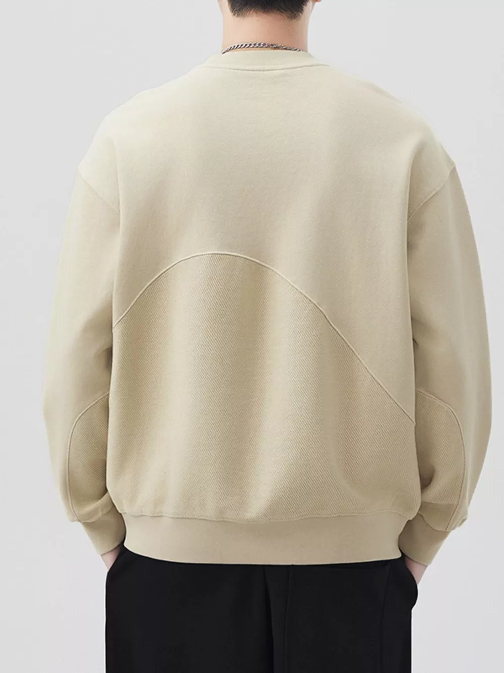 Men's Plus Size Round Neck Long Sleeve Sweatshirt, image 9