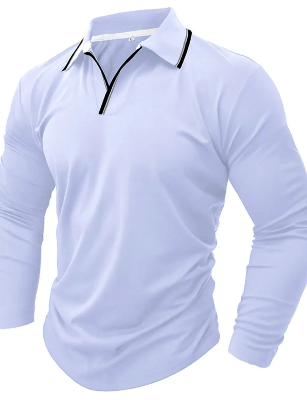 Men's Classic Long Sleeve Polo Shirt, image 10