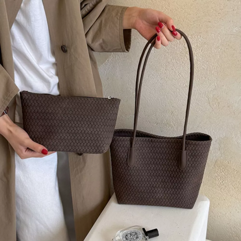 Woven Texture Shoulder Bag, image 8
