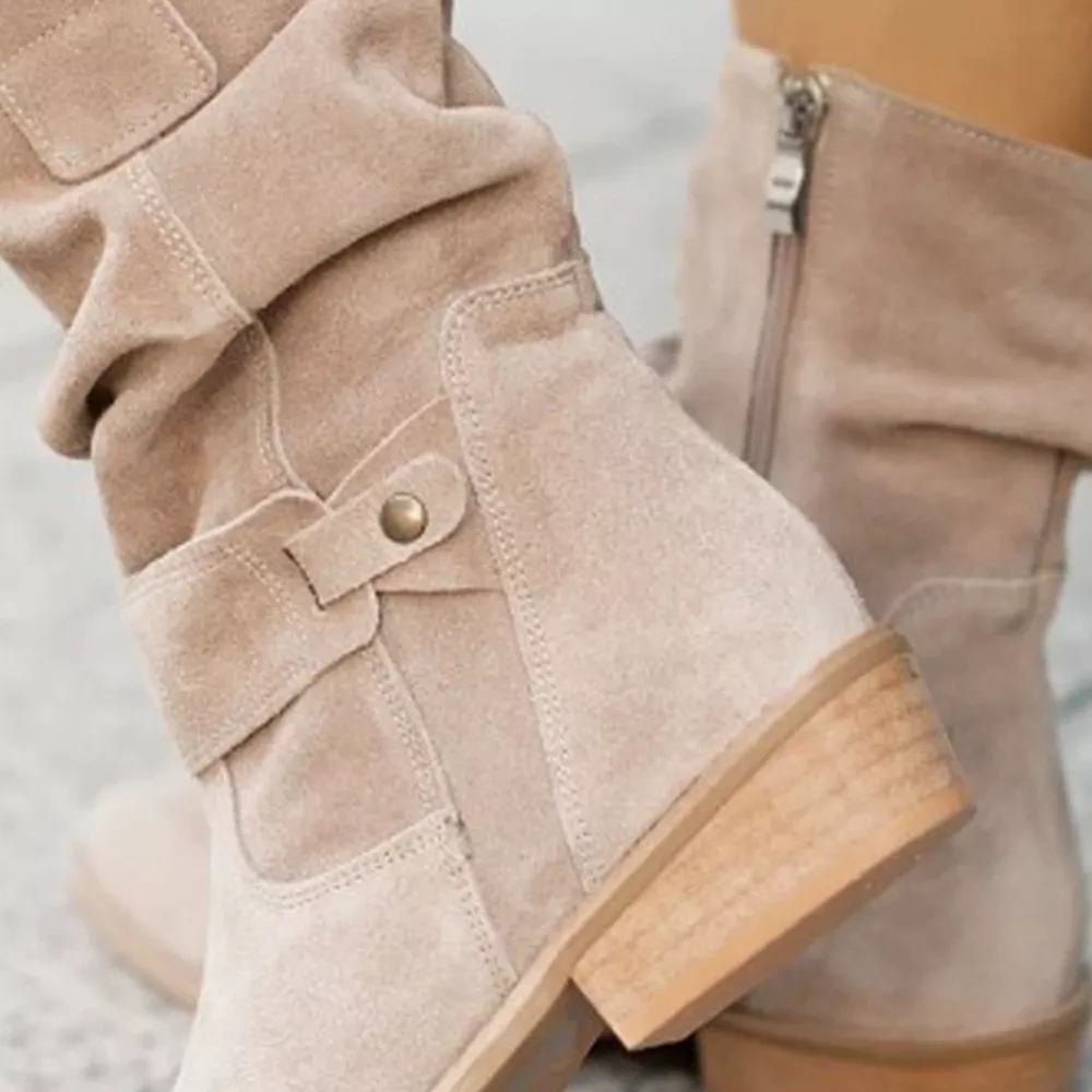 Suede Mid-Calf Boots, image 6