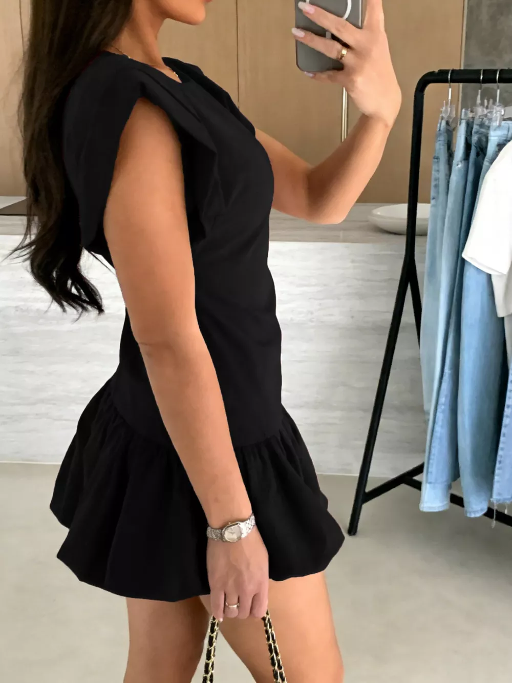Ruffle Hem Mini Dress, image 7