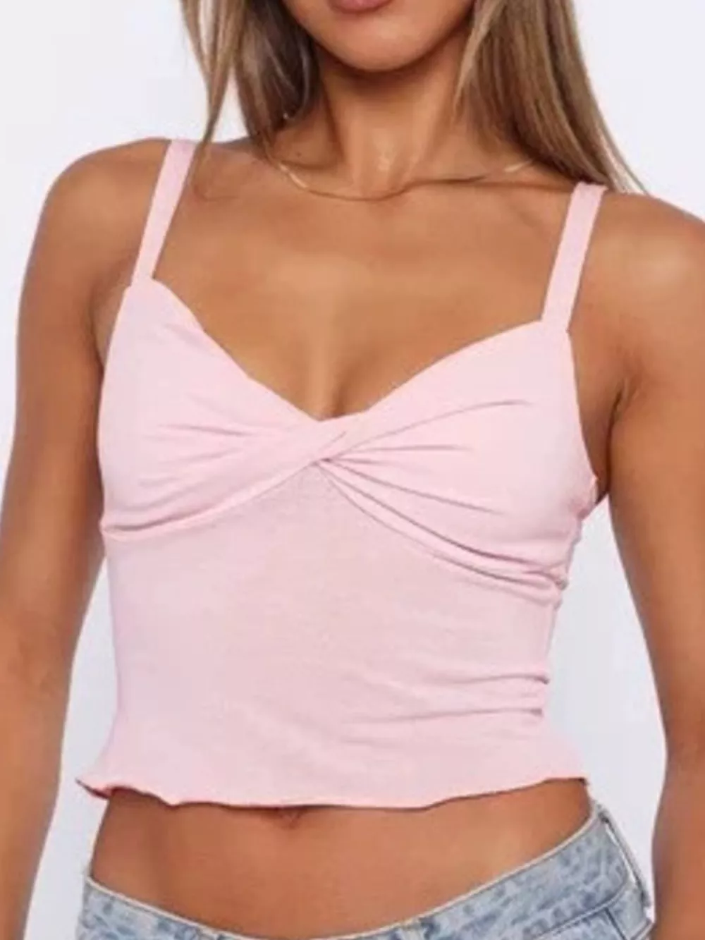 Twist-Front Cropped Cami, image 3
