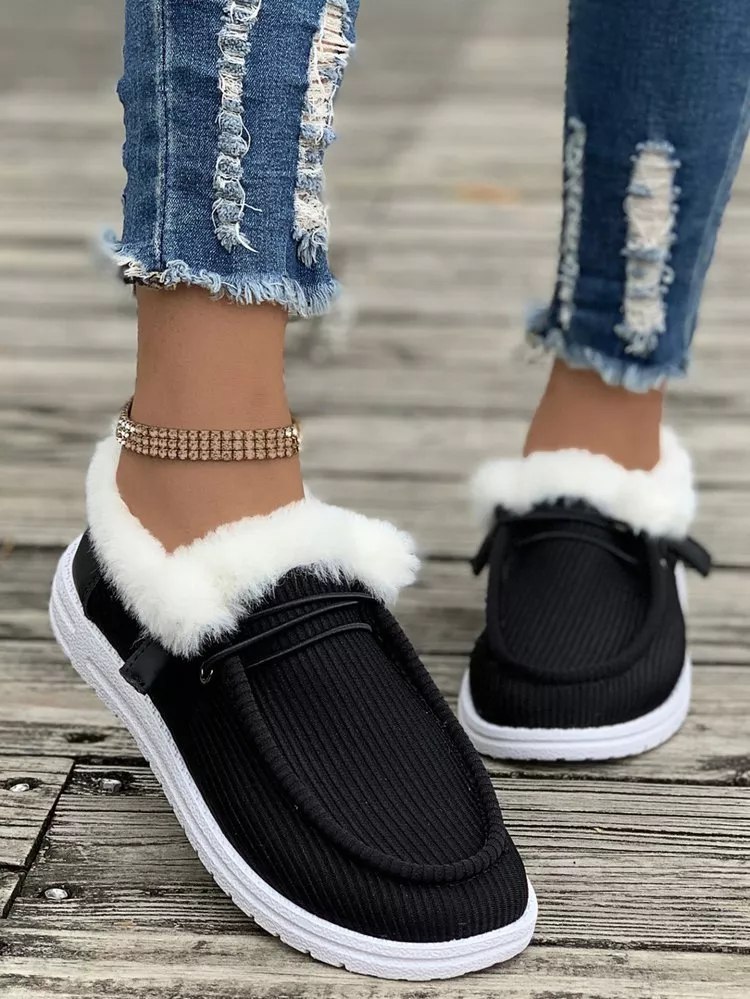 Cozy Plush-Lined Flats Slip-Ons, image 24