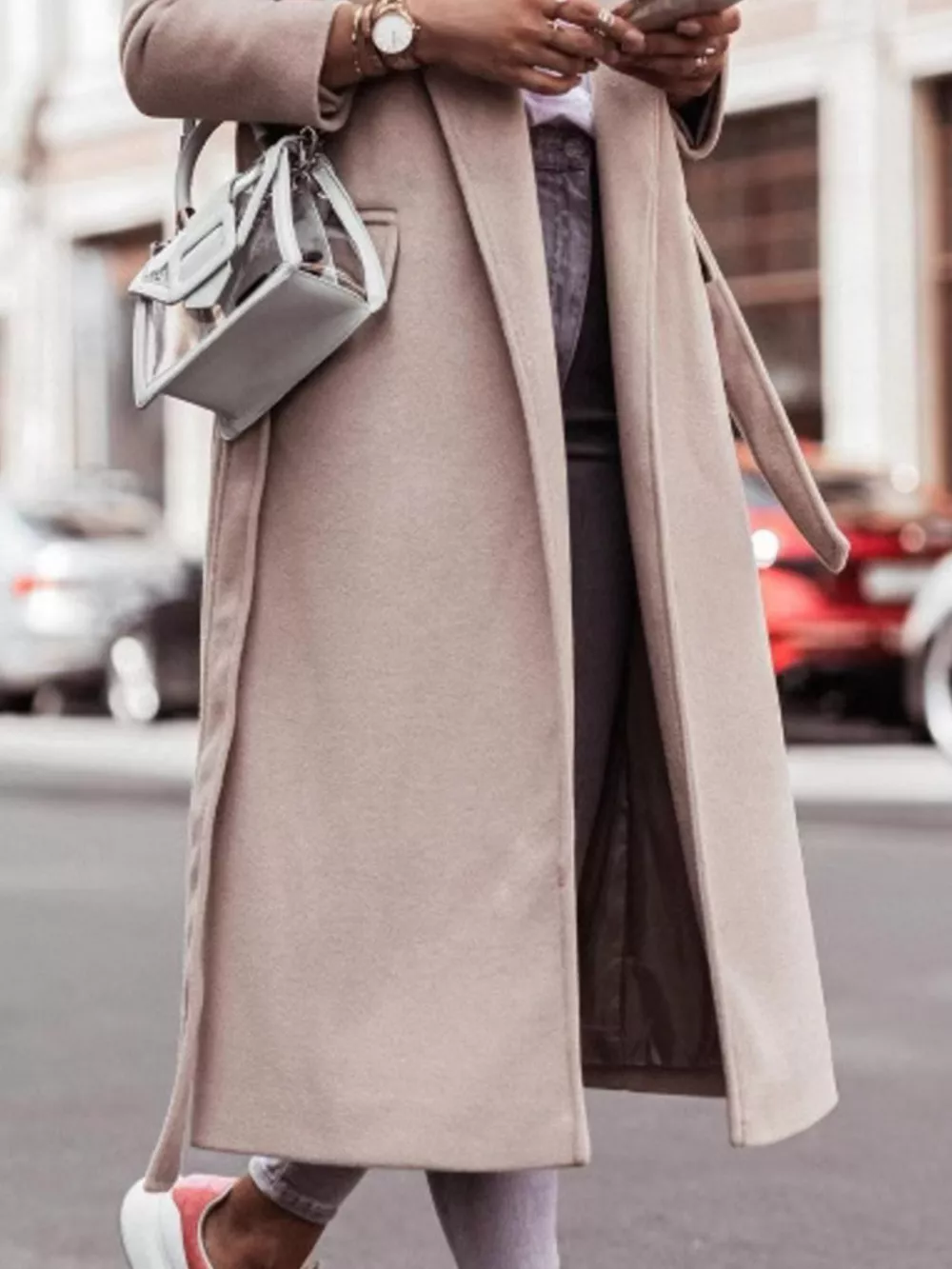 Tie Waist Longline Outerwear, image 8
