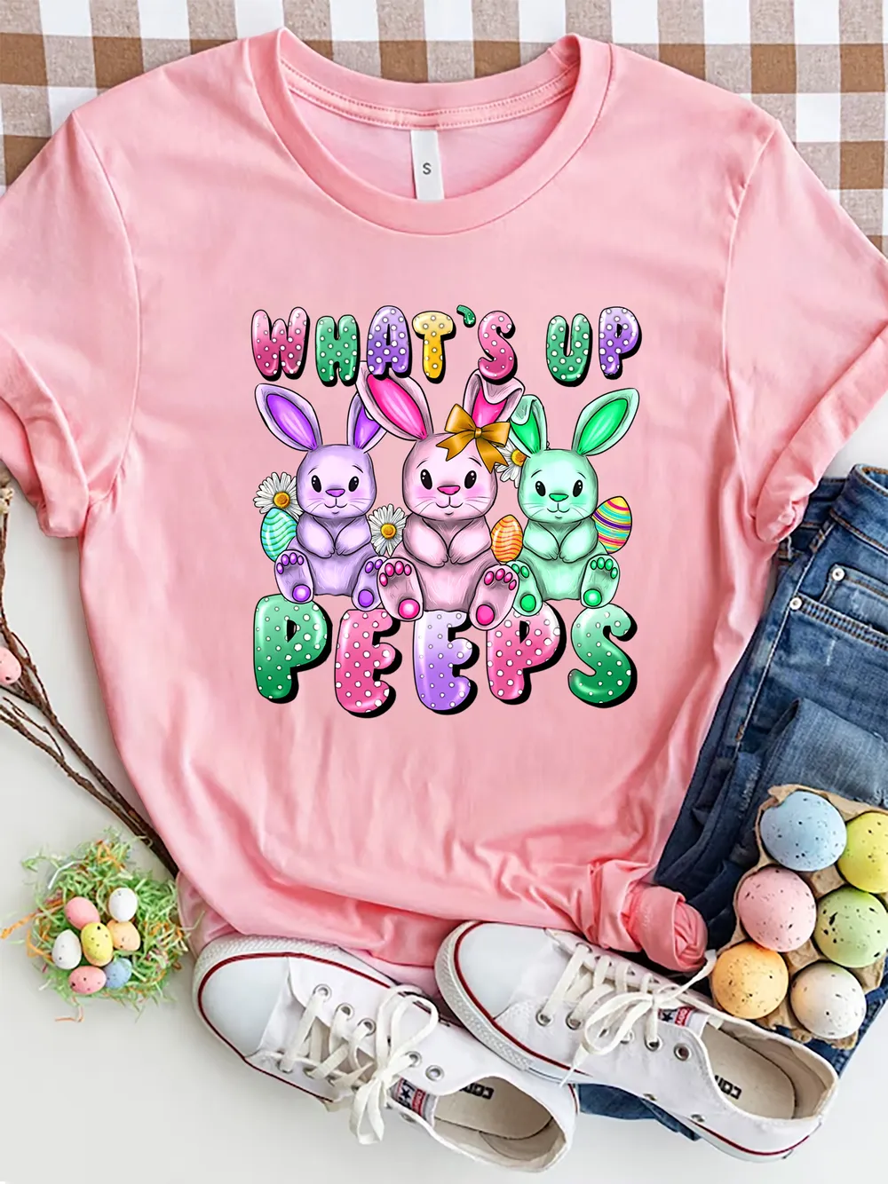 Graphic Round Neck Short Sleeve T-Shirt, image 11