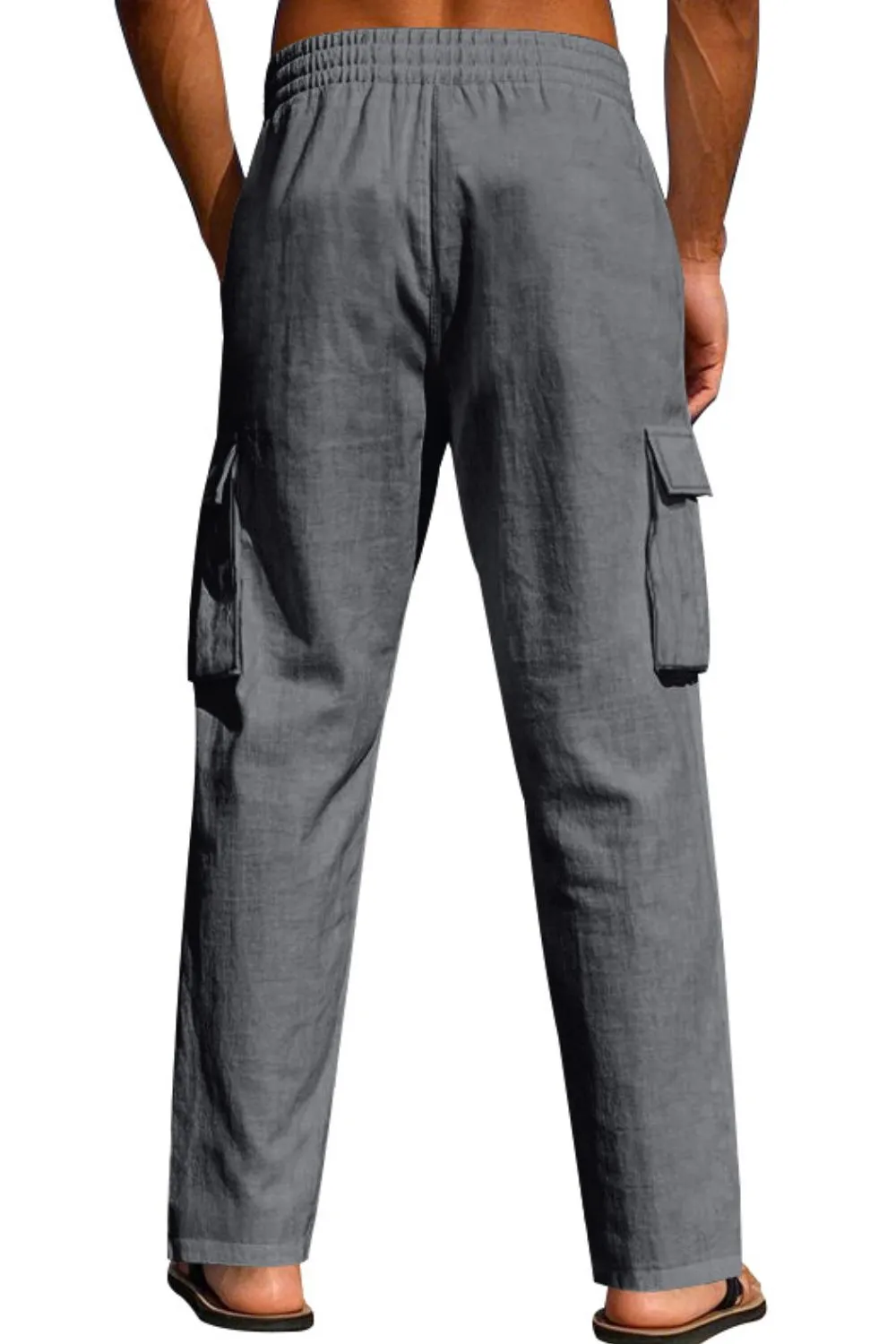 Men's Full Size Drawstring Pants with Pockets Plus Size, image 8